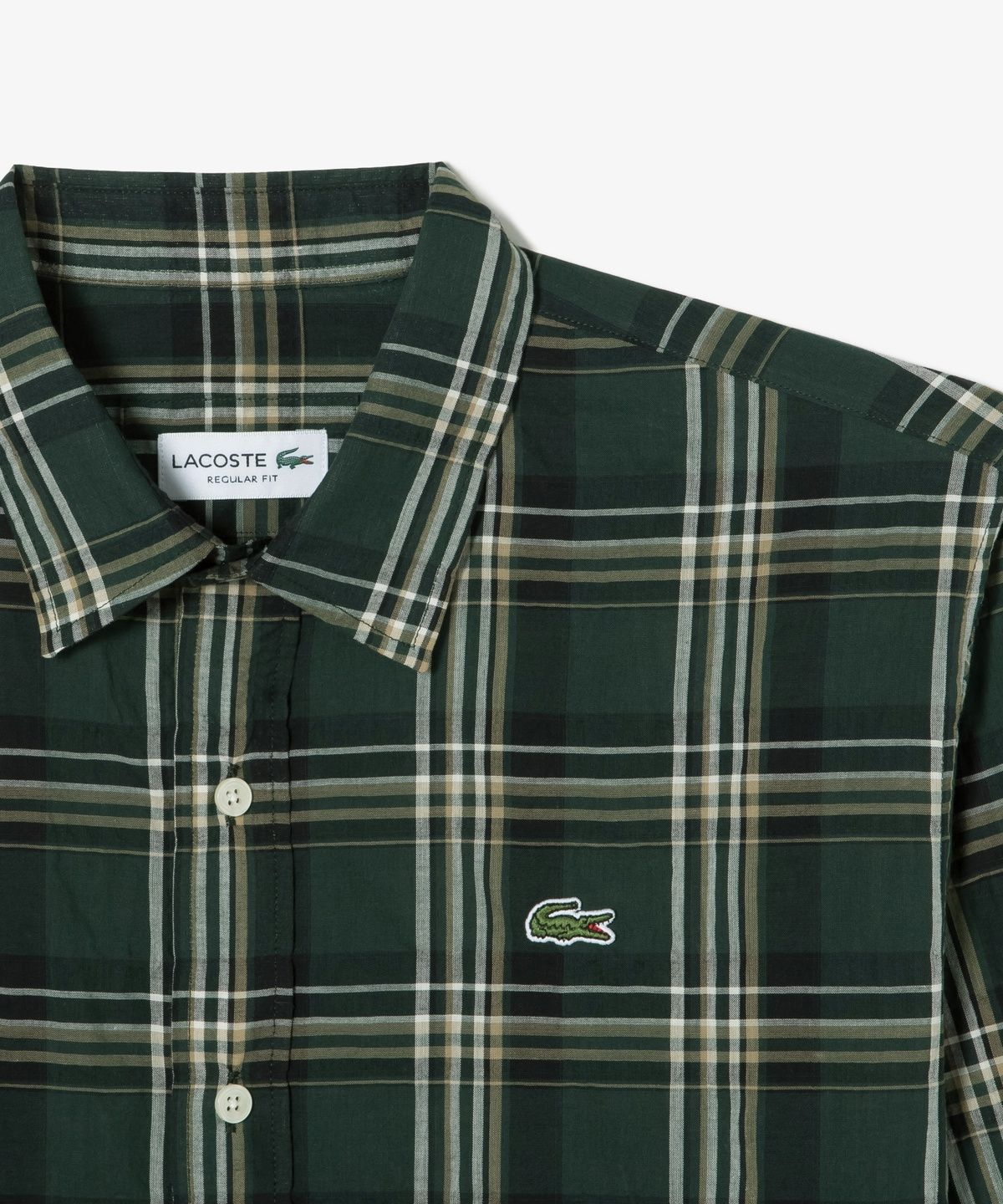 라코스테(LACOSTE) 남성 간절기 체크 셔츠 CH412E-56N YZP