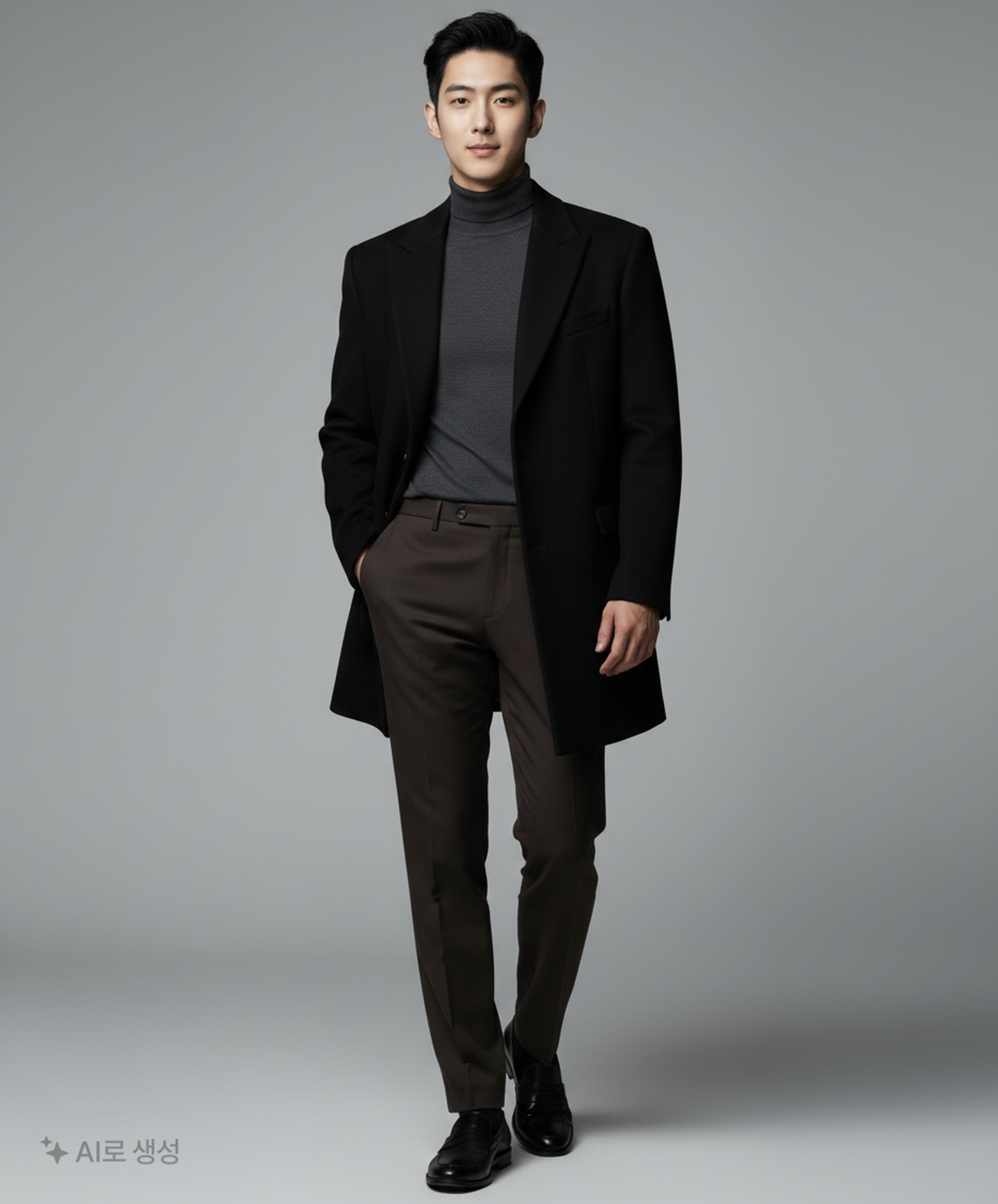 더니트컴퍼니(THEKNITCOMPANY) 쿨맥스 워셔블 슬림핏 슬랙스 블랙 50
