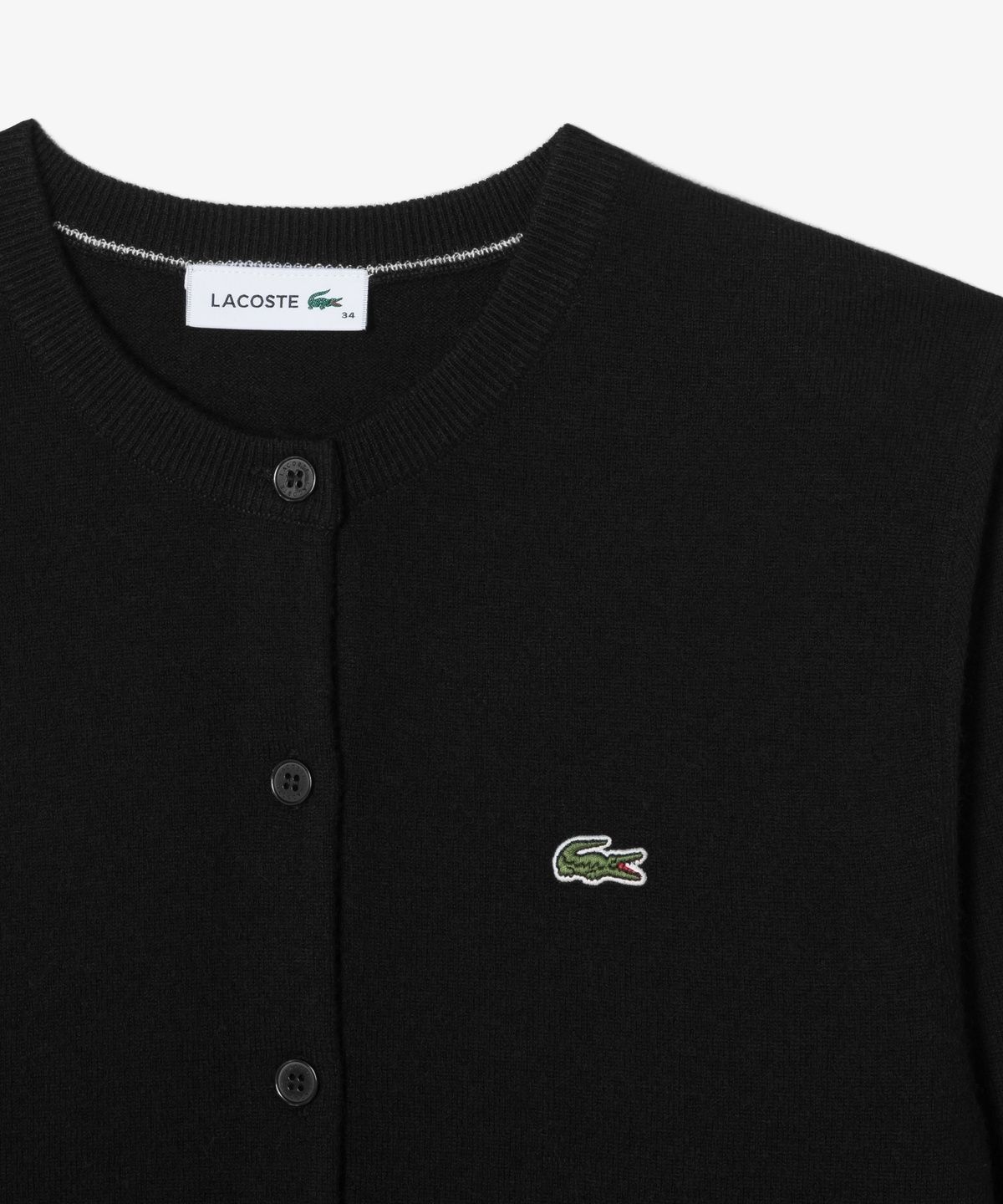 라코스테(LACOSTE) 여성 베이직 크루넥 가디건 AF222E-56N 031