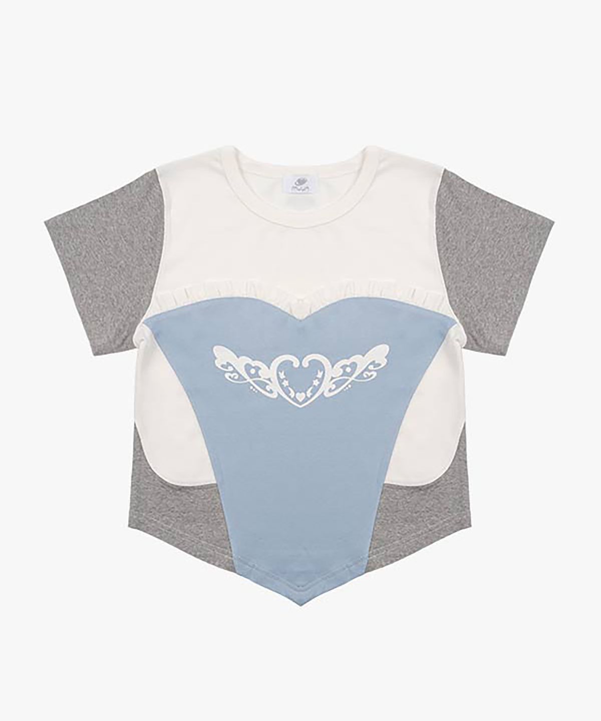 무운(MUUN) Magical Girl Bustier Top (Blue/Grey)