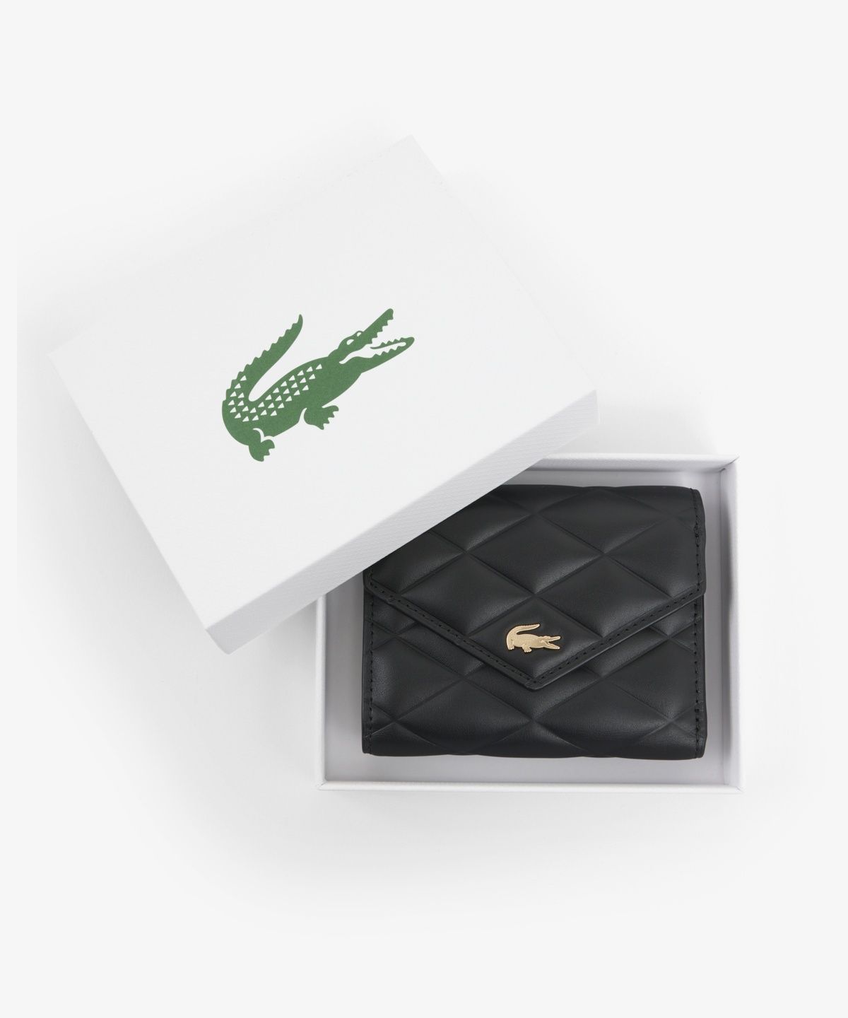 라코스테(LACOSTE) 여성 크로코델 플랩 반지갑 NF5119E56N 000