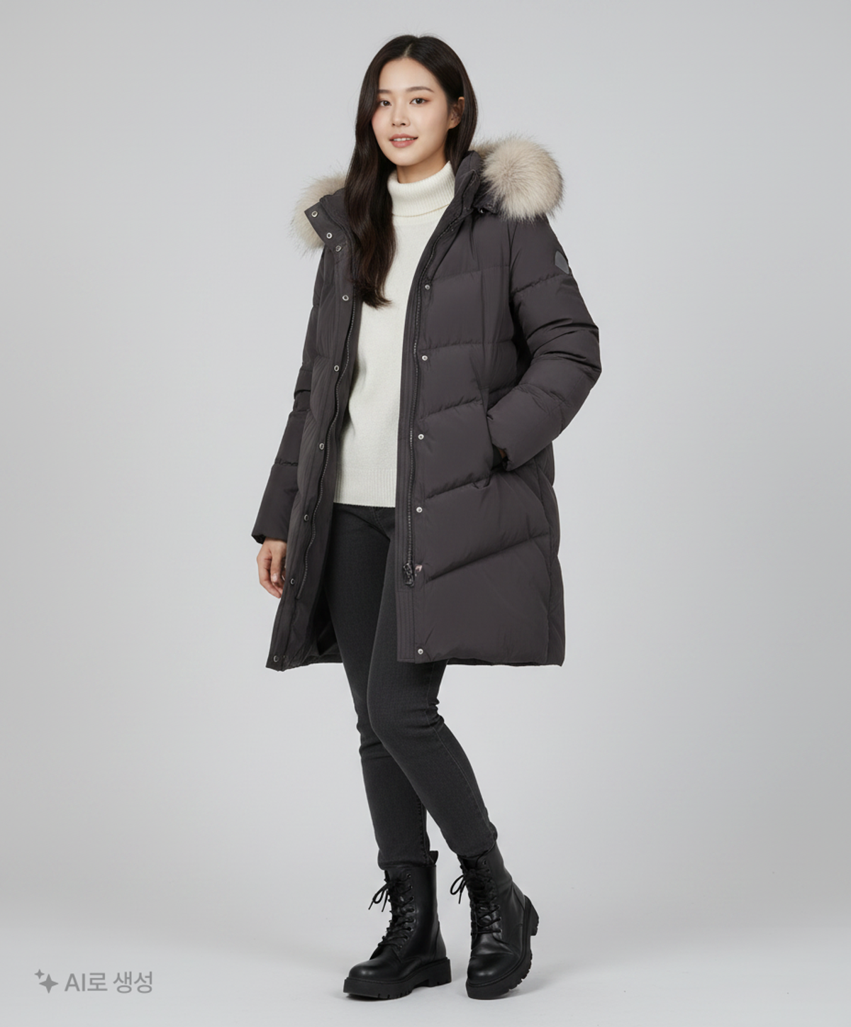 스테파넬(STEFANEL) 롱 패딩/롱 헤비 아우터 S