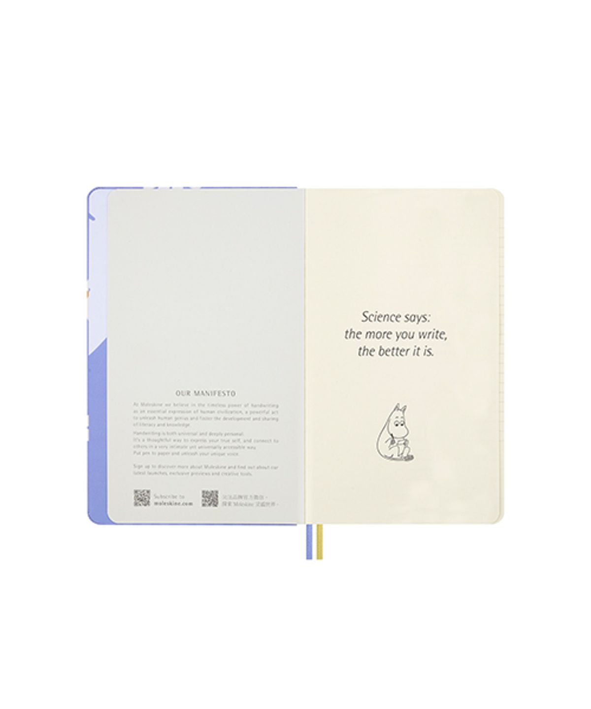 몰스킨(MOLESKINE) [26무민]룰드/라이트퍼플 L