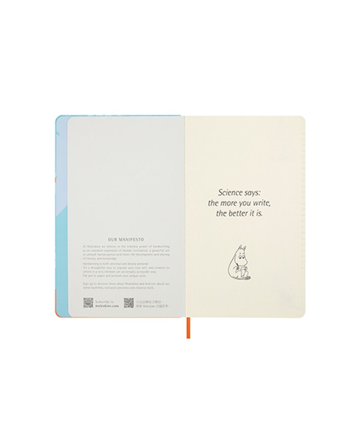 몰스킨(MOLESKINE) [26무민]룰드/라이트블루 L