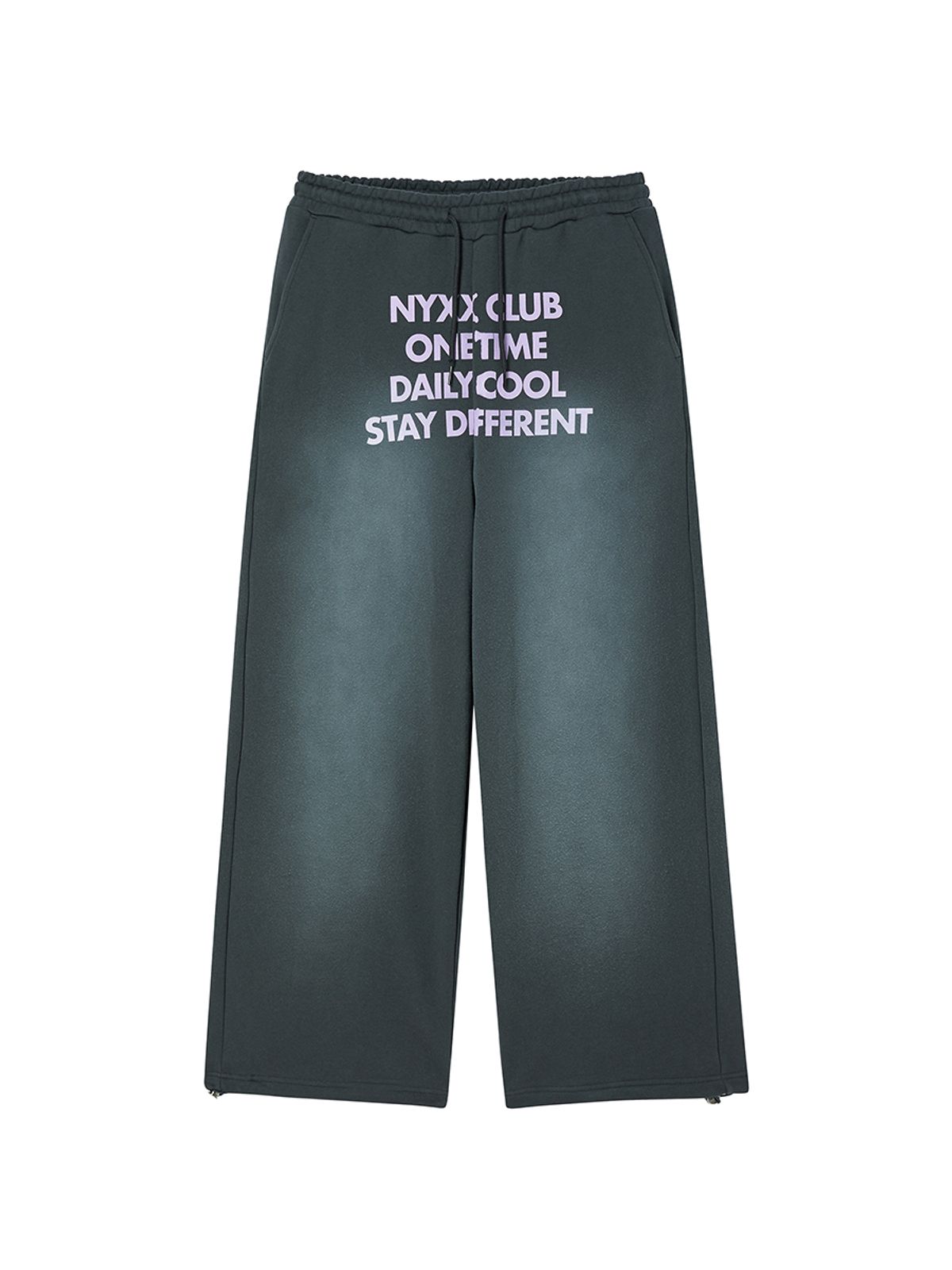 엔와이엑스엑스(NYXX) WASHED WIDE SWEATPANTS CHARCOAL