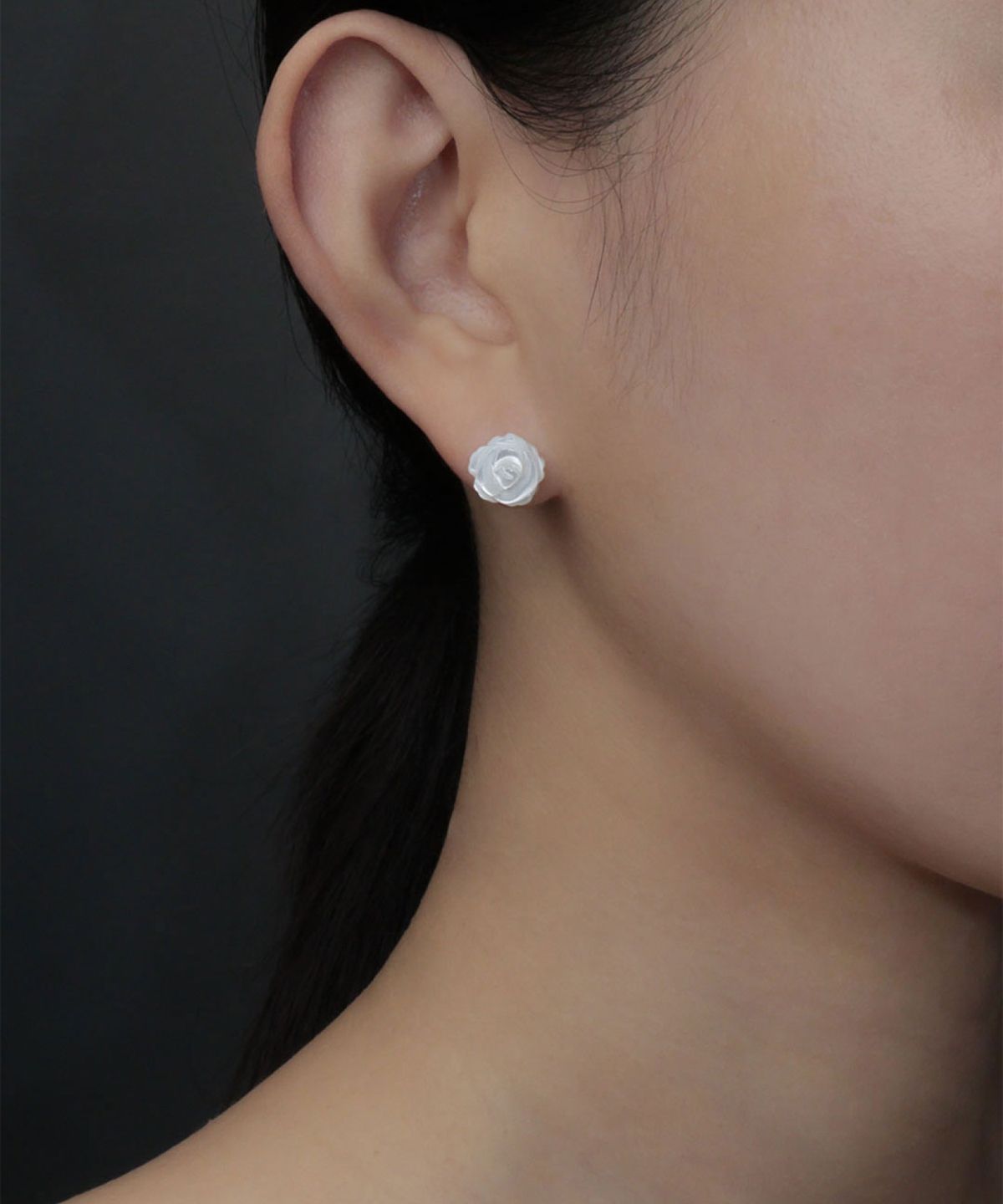 로아시(LOASI) rose petal trace earring