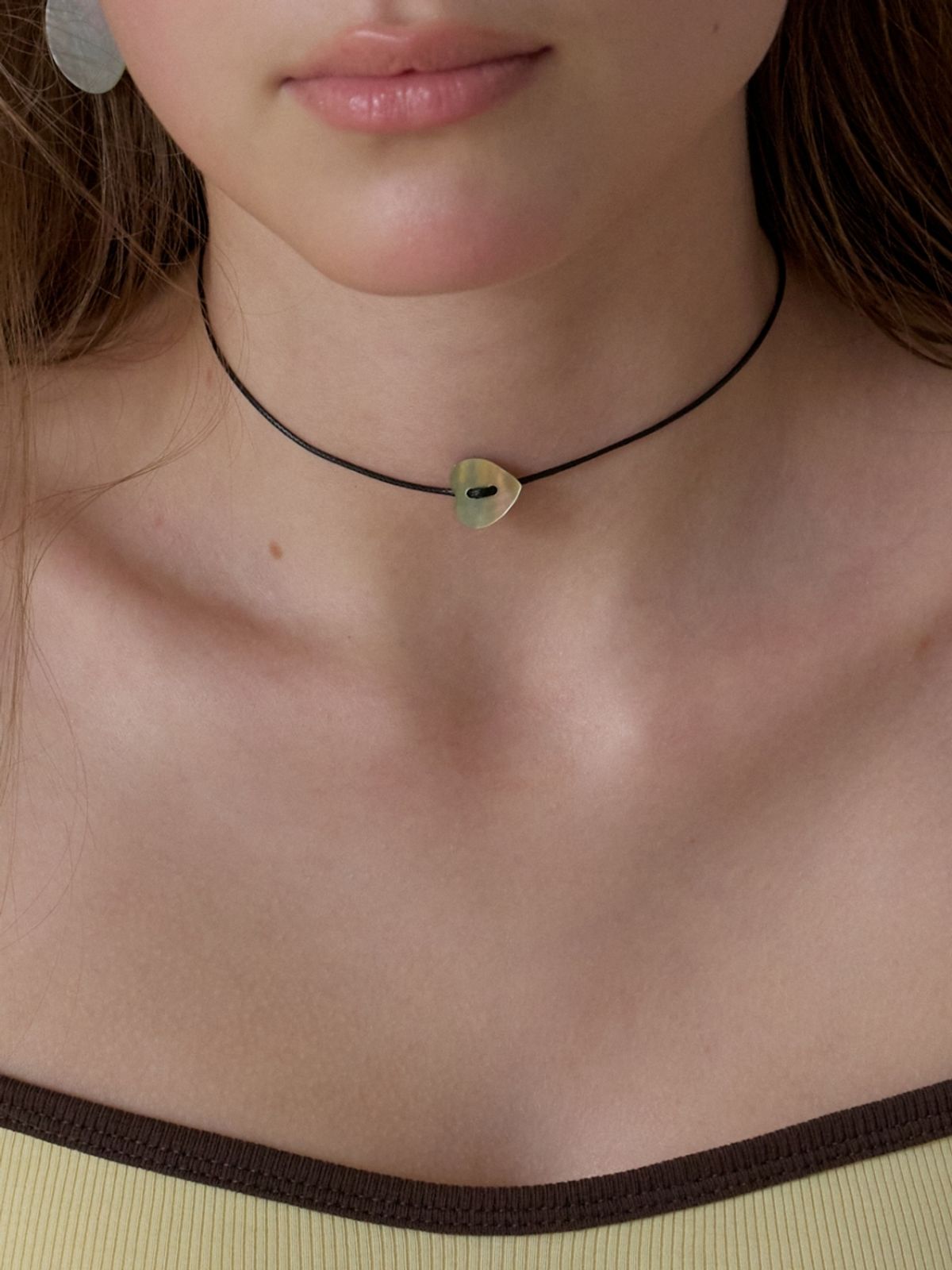 러브미몬스터(LOVE ME MONSTER) Shell Button Choker_Heart, Star (L262MNK050)