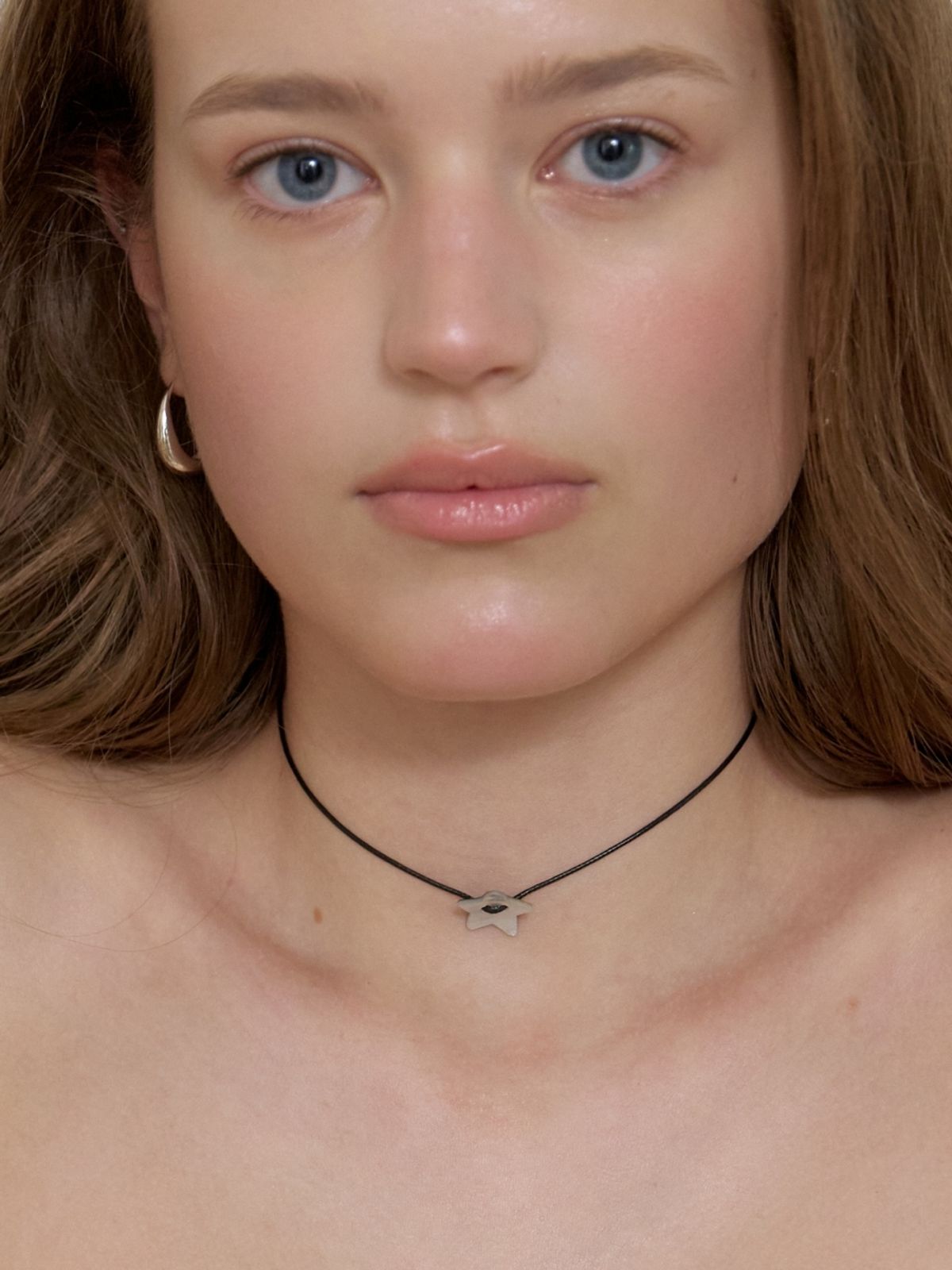 러브미몬스터(LOVE ME MONSTER) Shell Button Choker_Heart, Star (L262MNK050)