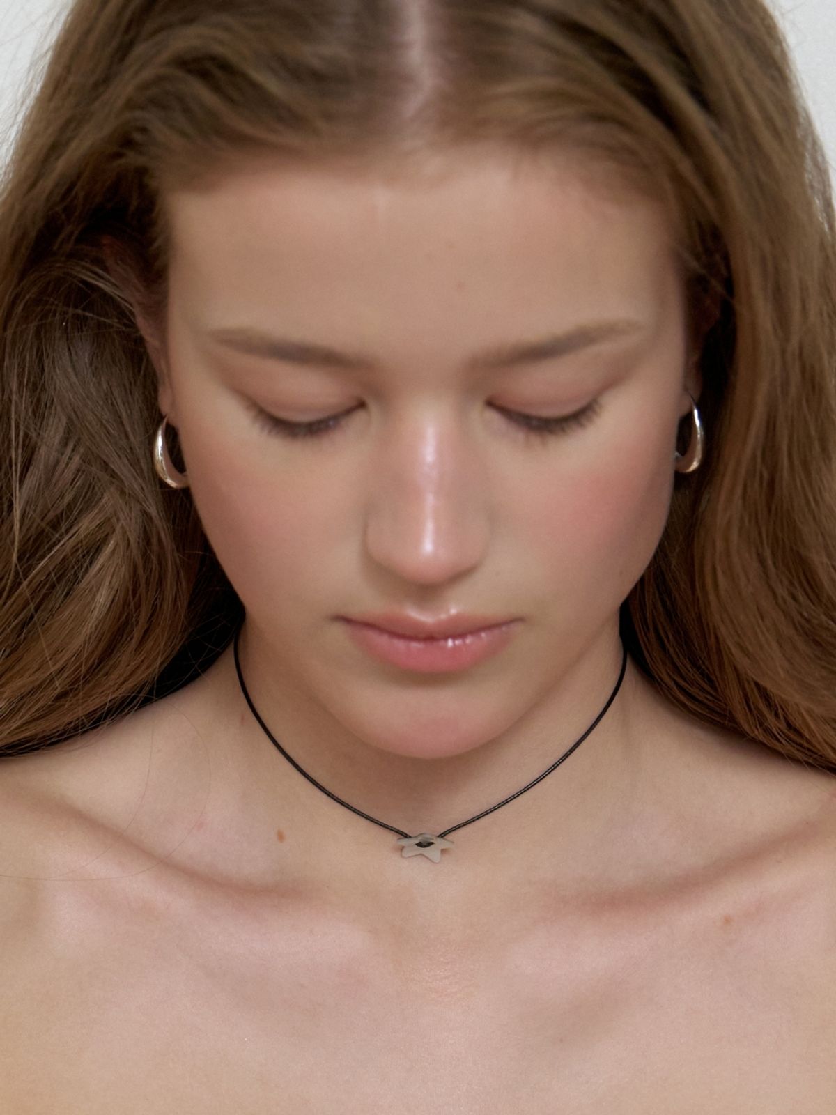 러브미몬스터(LOVE ME MONSTER) Shell Button Choker_Heart, Star (L262MNK050)