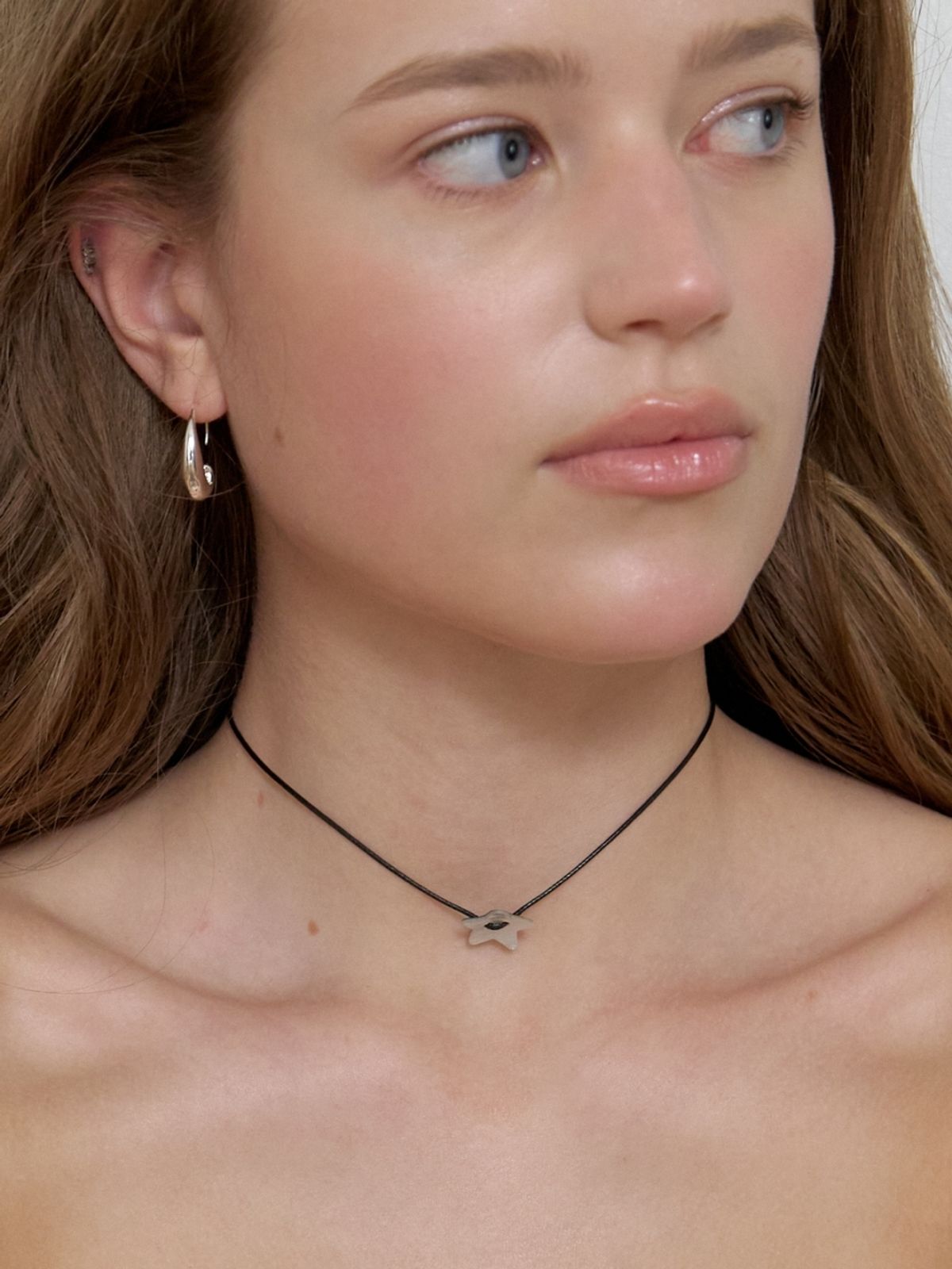 러브미몬스터(LOVE ME MONSTER) Shell Button Choker_Heart, Star (L262MNK050)