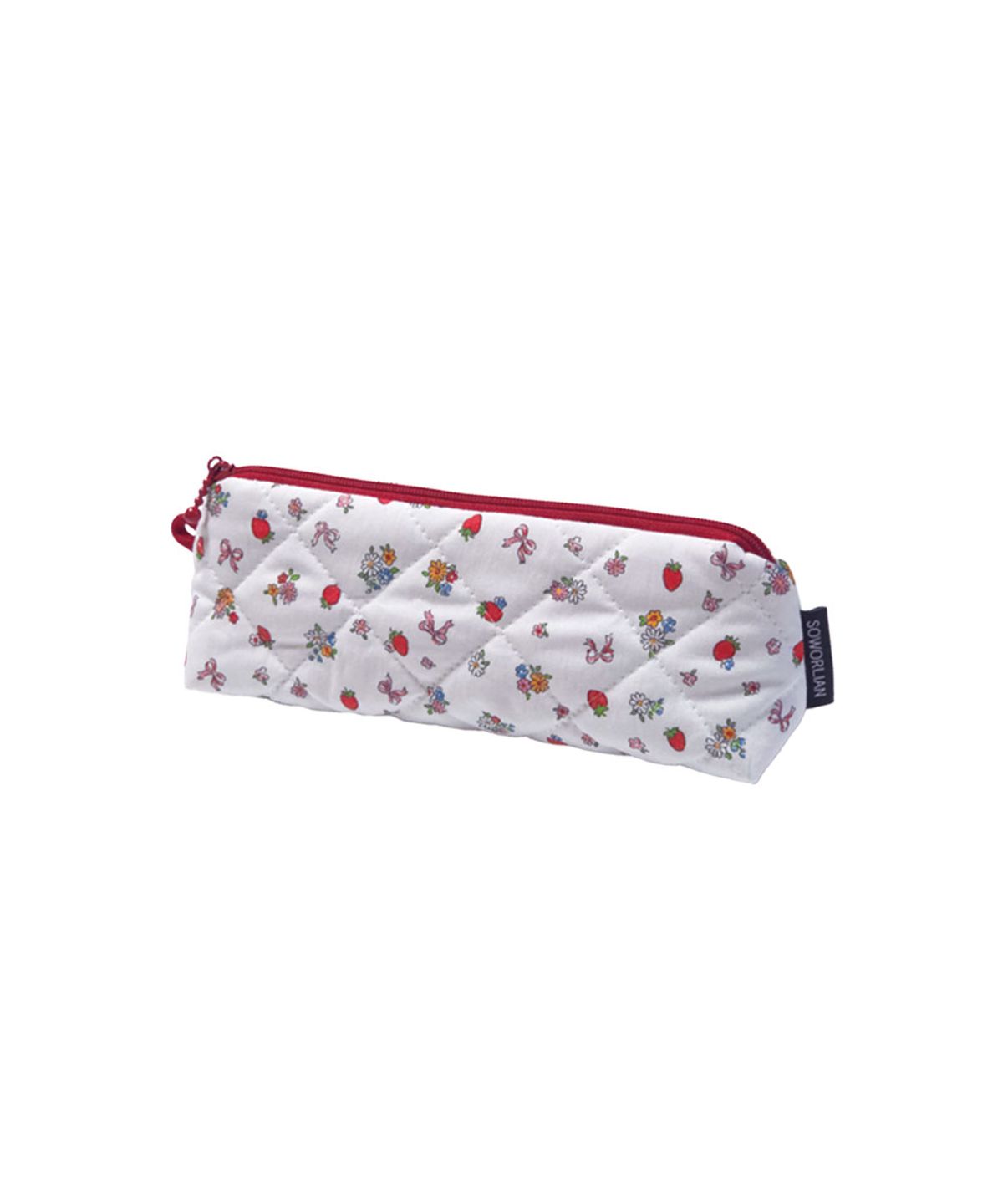 소월리안(SOWORLIAN) 삼각지퍼 펜슬파우치_Strawberry Mix