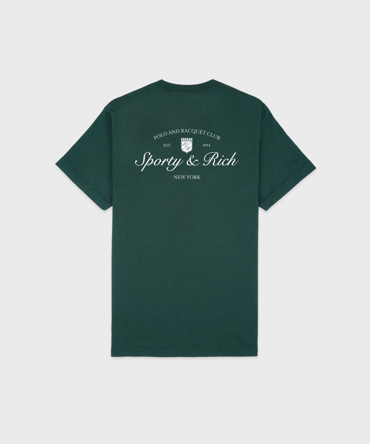 스포티앤리치(SPORTY&RICH) 시라큐스 티셔츠 남여공용 - 다크 그린 R265AUT051