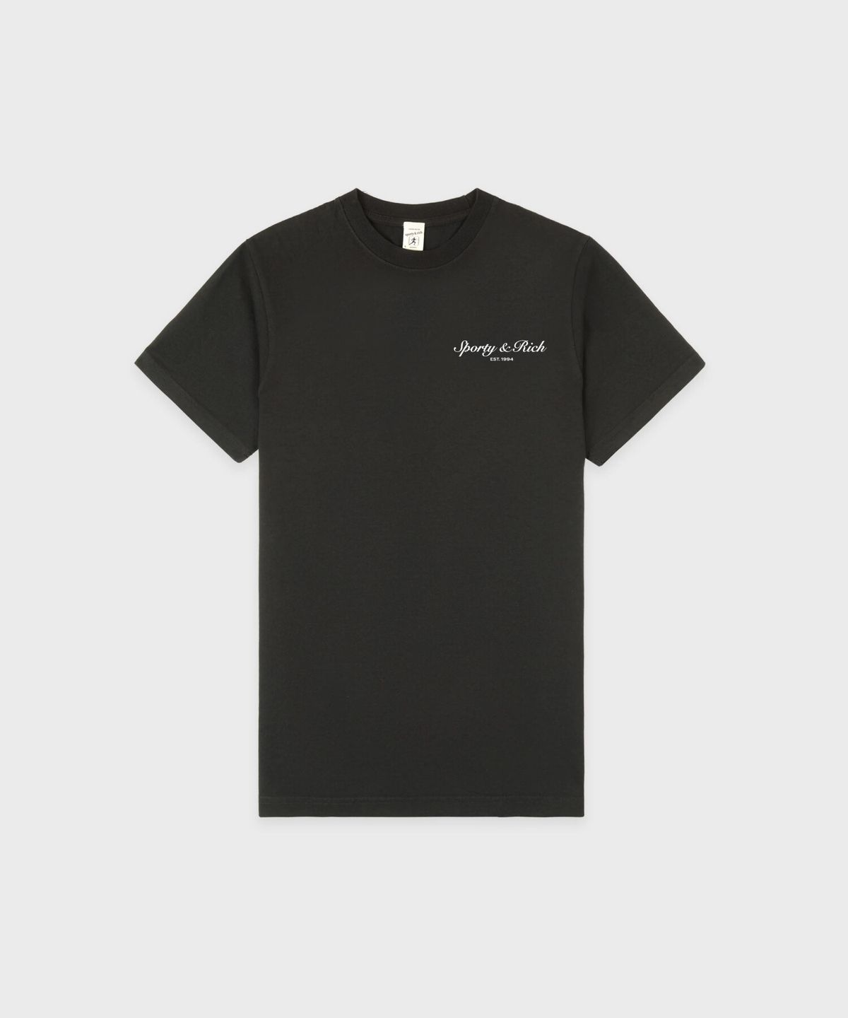 스포티앤리치(SPORTY&RICH) 스탤리온 티셔츠 남여공용 - 페이디드 블랙 R265AUT043