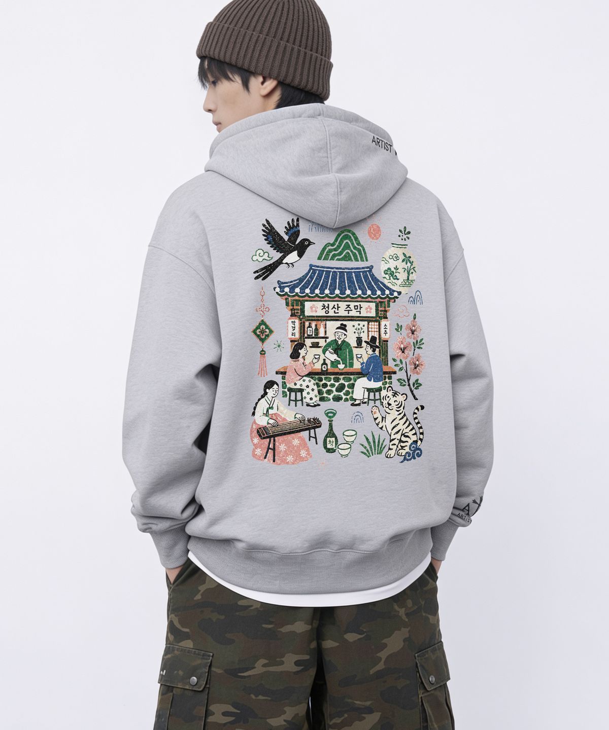 아티스트웨어(ARTISTWEAR) 청산타번 후드집업- 2COLOR