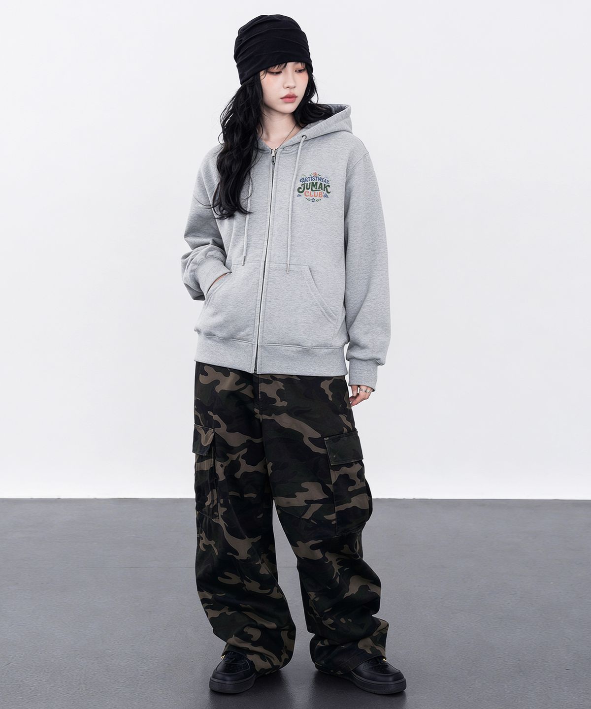 아티스트웨어(ARTISTWEAR) 청산타번 후드집업- 2COLOR
