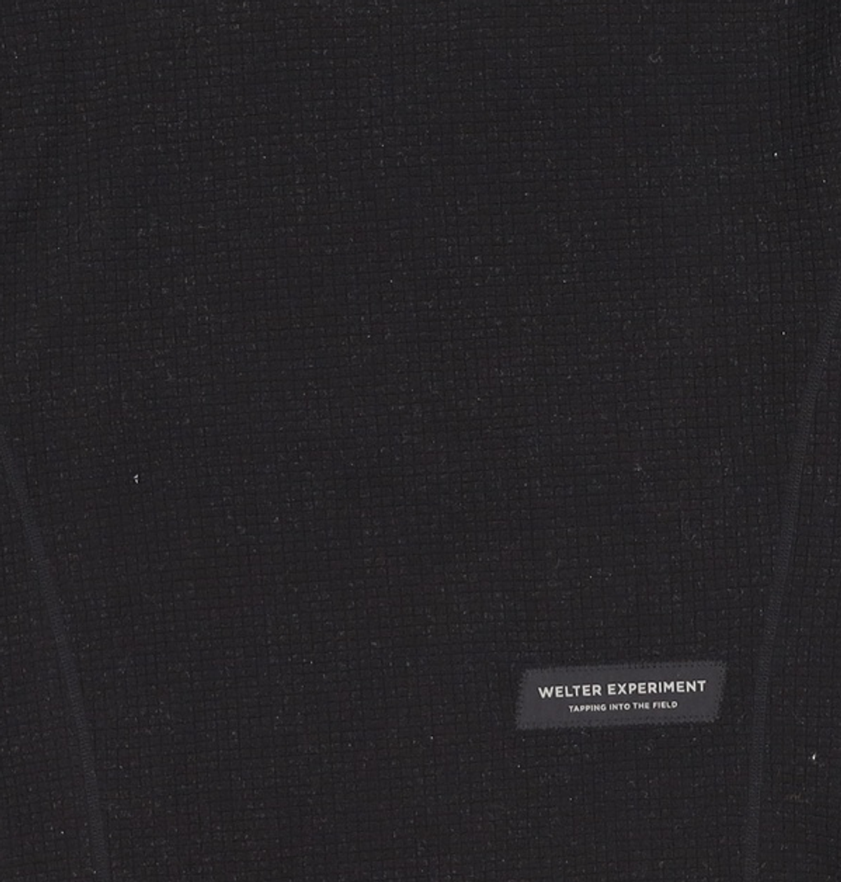 웰터 익스페리먼트(WELTER EXPERIMENT) SQUARE FLEECE PULLOVER_BLACK_WLT023 XXXL