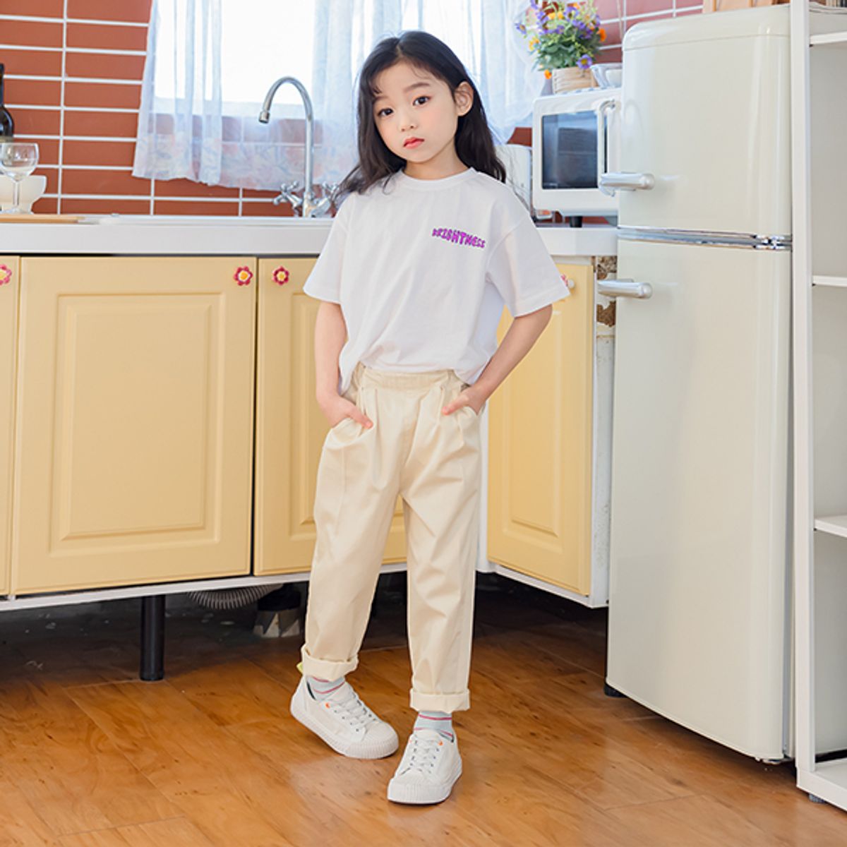 아이러브제이(I LOVE J) BG012. 주름 배기핏 팬츠 JUSPT32