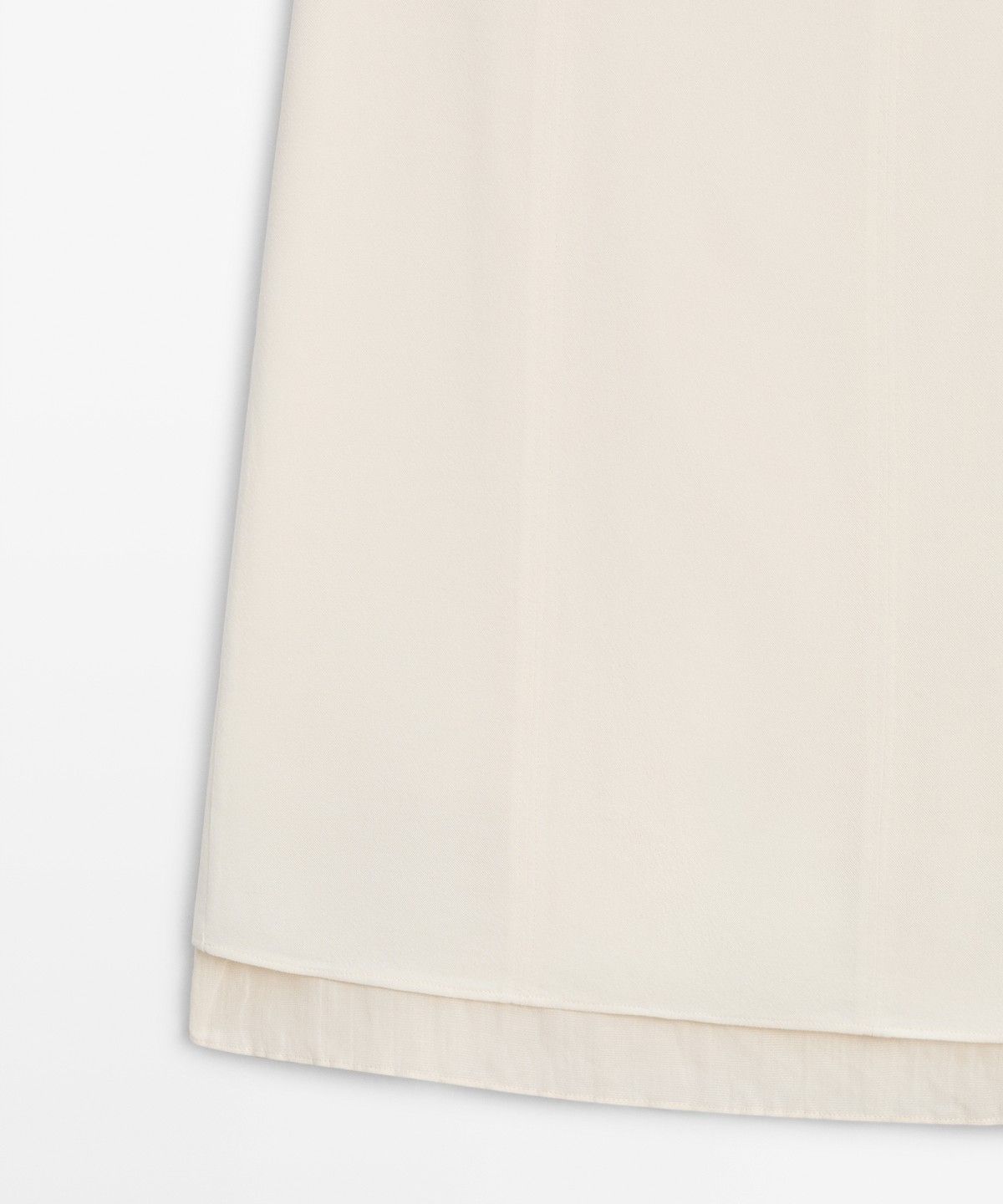 마시모두띠(MASSIMO DUTTI) 심 디테일 더블 미디 스커트