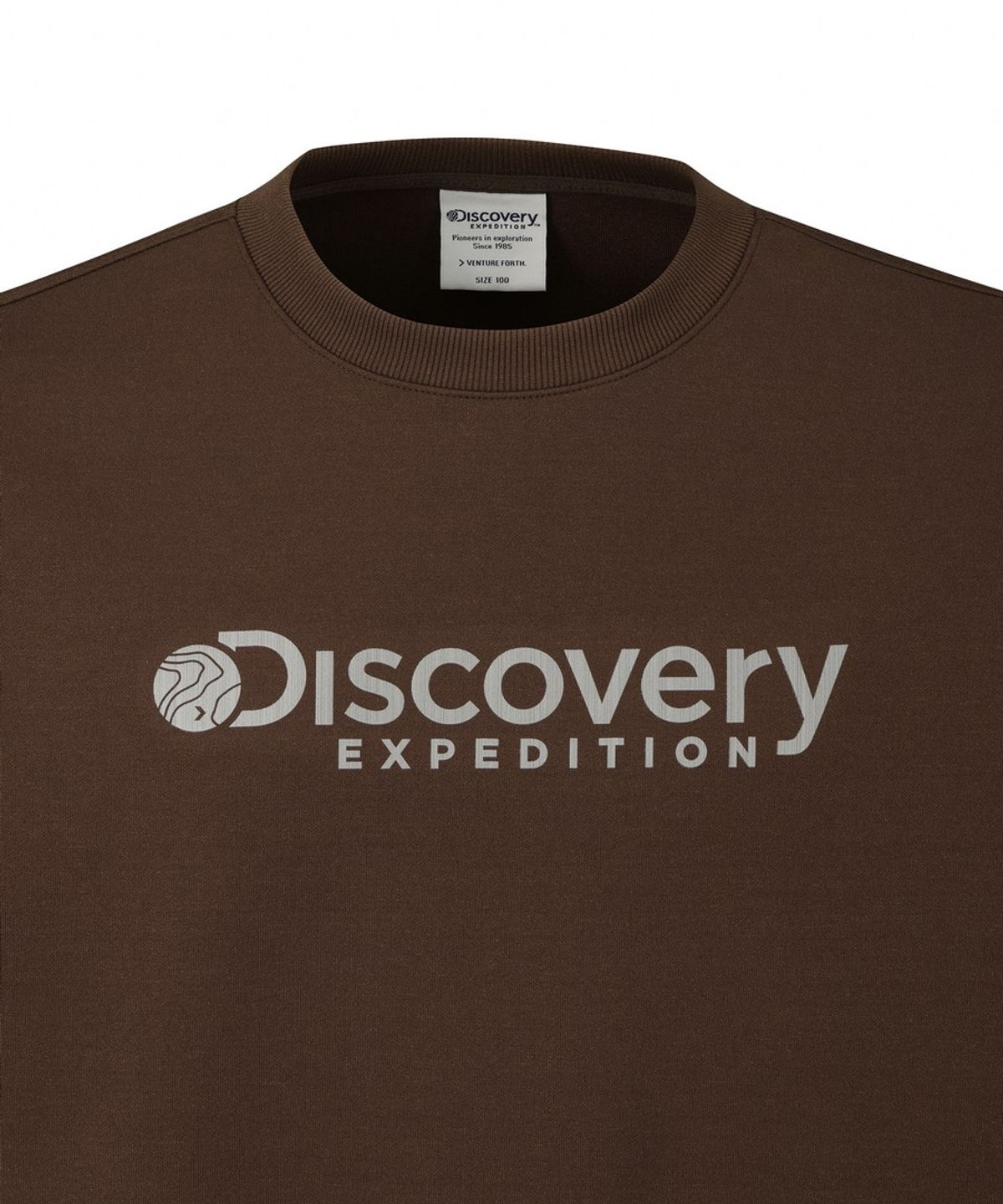 디스커버리 익스페디션(DISCOVERY EXPEDITION) 에센셜 로건 맨투맨 (Brown)