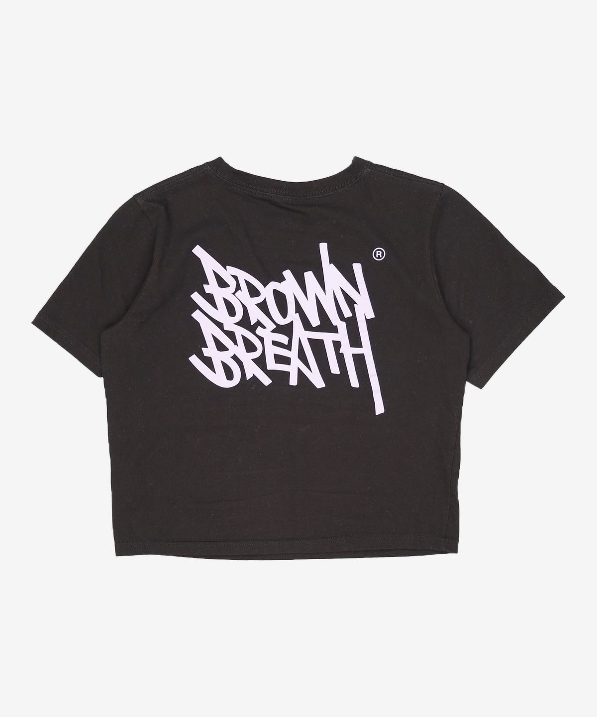 브라운브레스(BROWNBREATH) W TAG CROP TEE - BLACK M