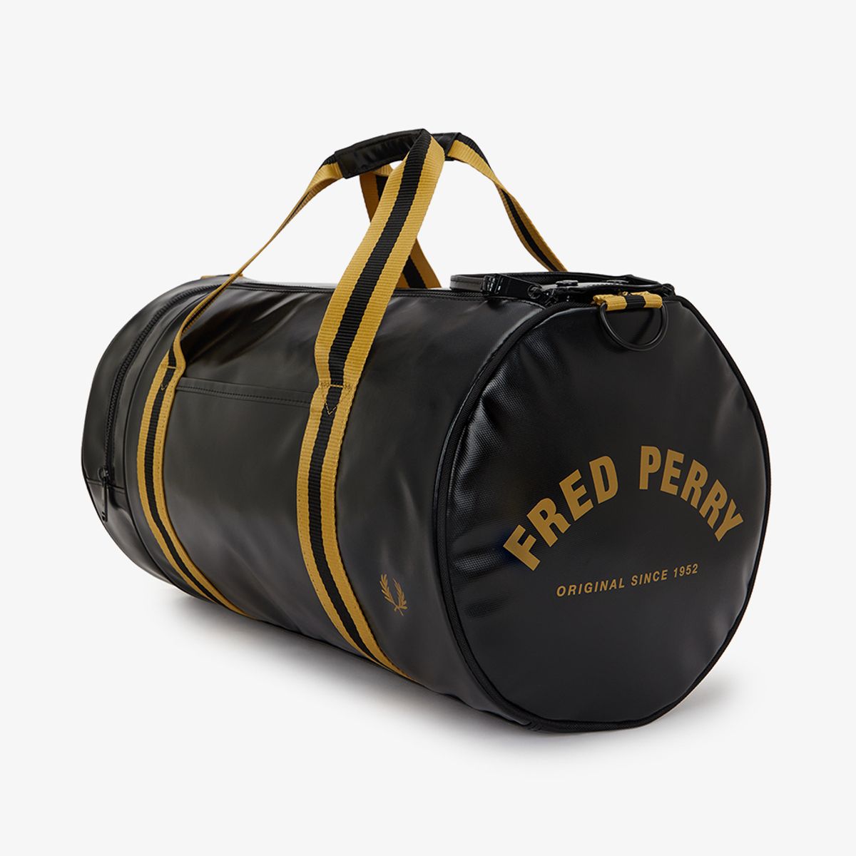 프레드페리(FRED PERRY) 팁드 클래식 배럴 백 - 블랙/골드 CFPU2G33352-774