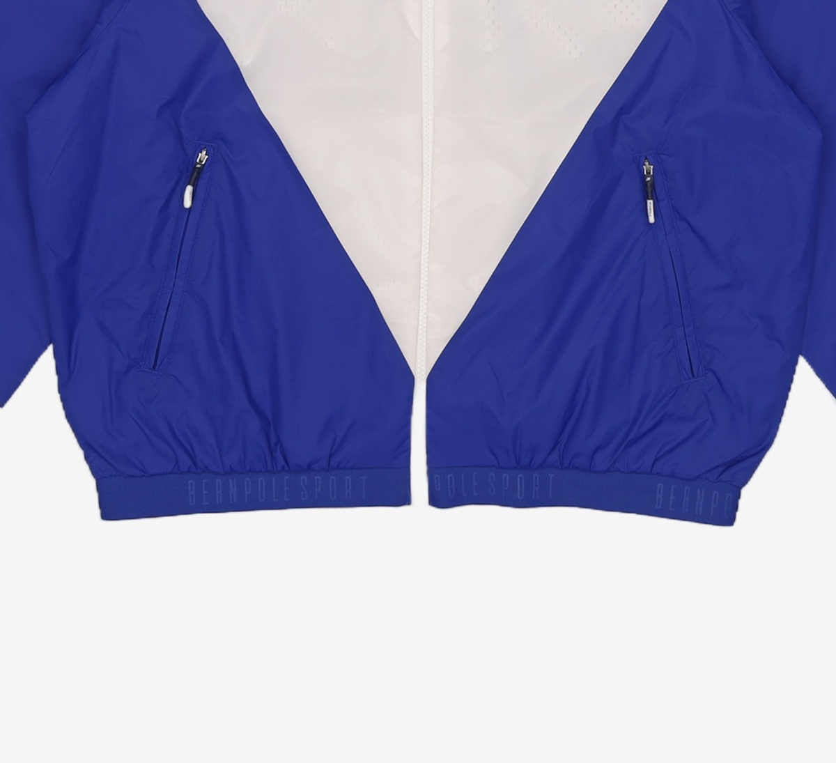 빈폴 스포츠(BEANPOLE SPORT) 블루 여성 컬러블럭 쇼트 윈드 브레이커 (BO9839E01P) 95