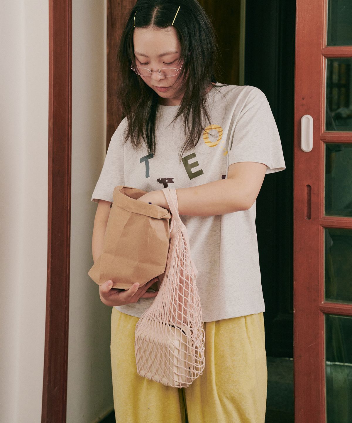 오끼뜨(OGGITT) (uni)도미토리 호박인절미 파자마 팬츠