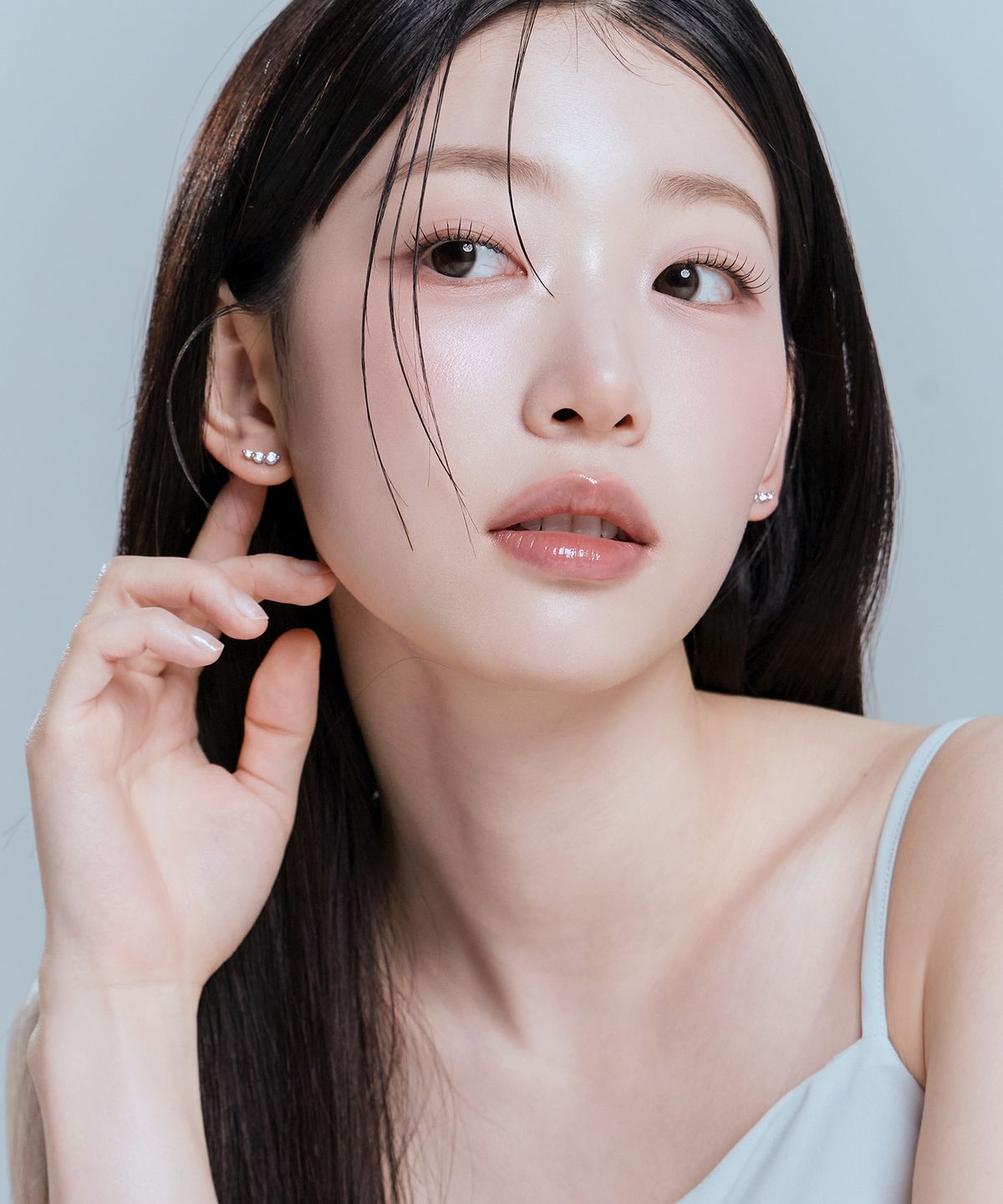 골드앤디어(goldndear) 14KGF 트리플 커브 바 귀걸이