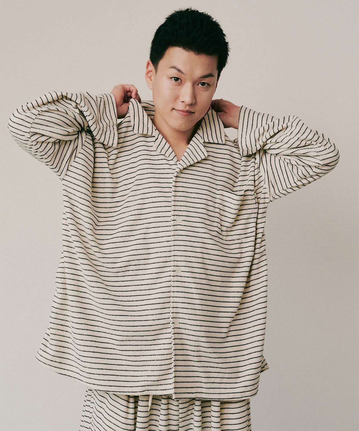 오끼뜨(OGGITT) (uni)도미토리 테리 파자마 꿀설기