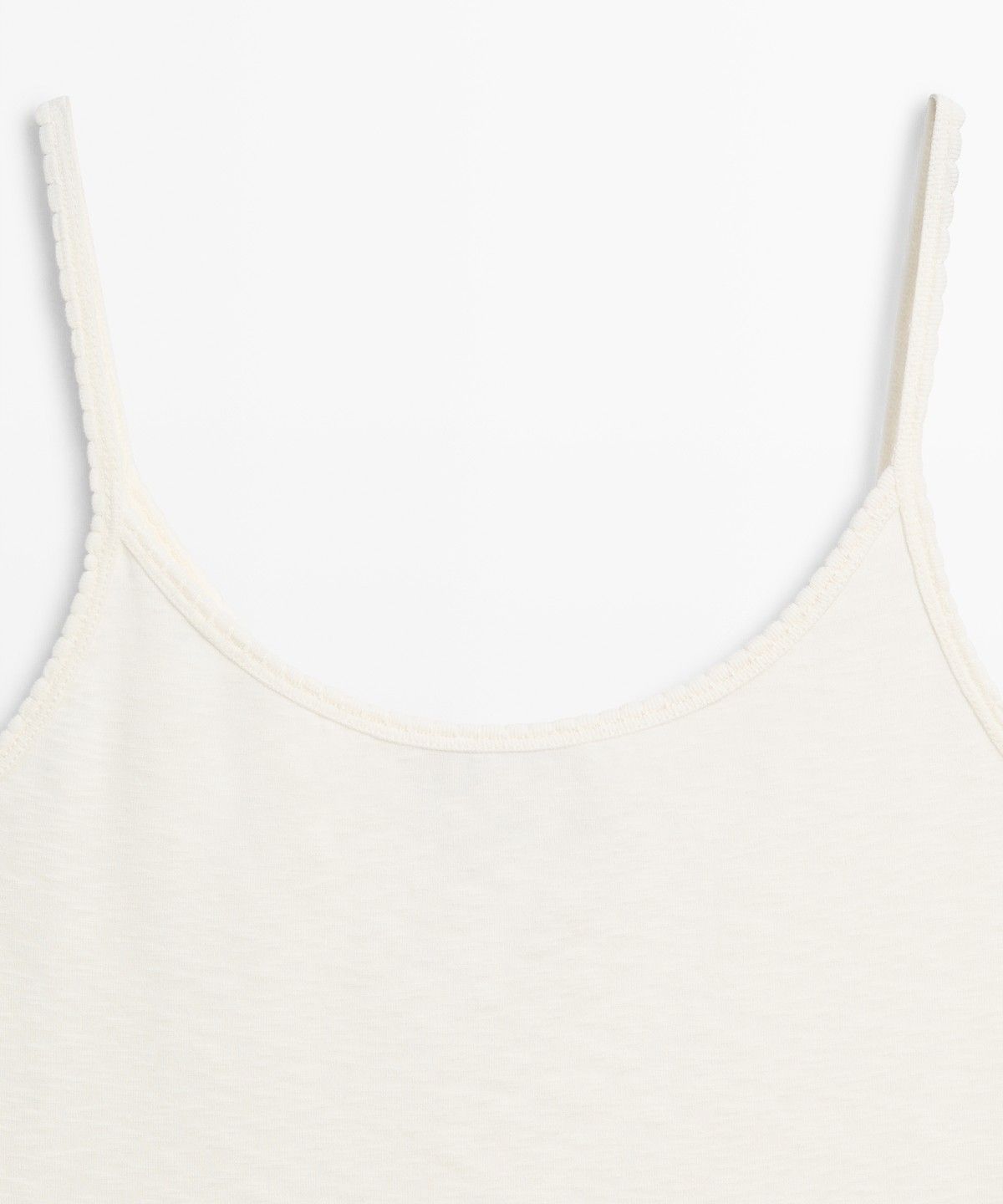 마시모두띠(MASSIMO DUTTI) 코튼 블렌드 스트랩 탑