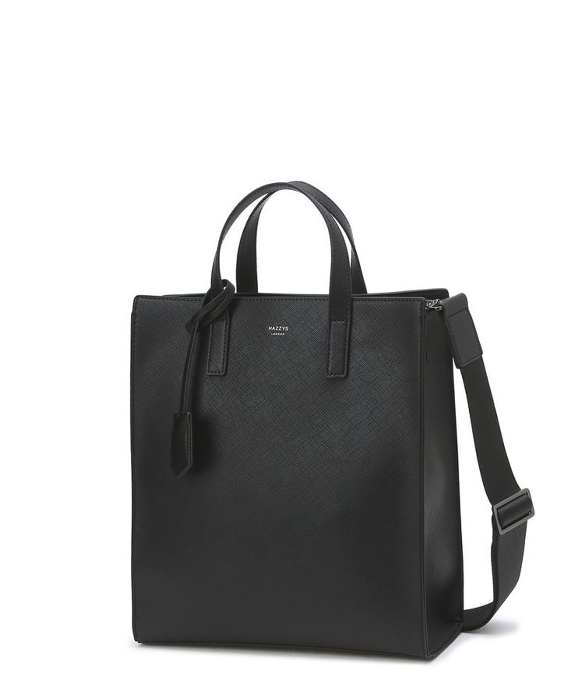 헤지스 맨 액세서리(HAZZYS MEN ACC) 블랙 로고배색 크로스 토트백 31cm HJBA6F885BK