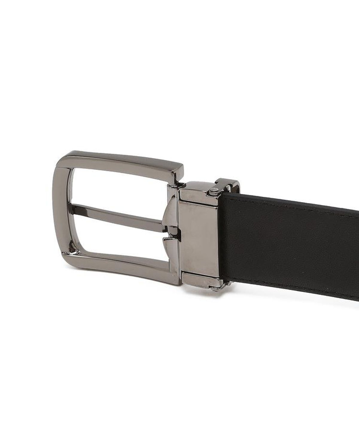 닥스 남성 액세서리(DAKS MEN'S ACCESSORIES) 블랙 단색 소가죽 지갑 벨트 세트 DBWA6E982BK