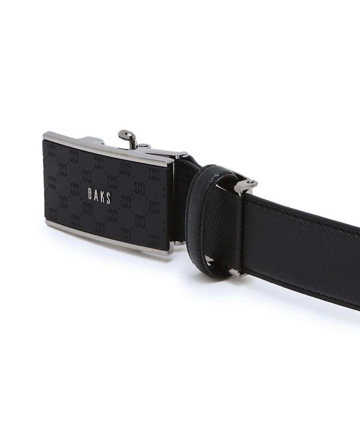 닥스 남성 액세서리(DAKS MEN'S ACCESSORIES) 블랙 루이스 DD패턴 자동벨트 반지갑 세트 DBWA6F981BK