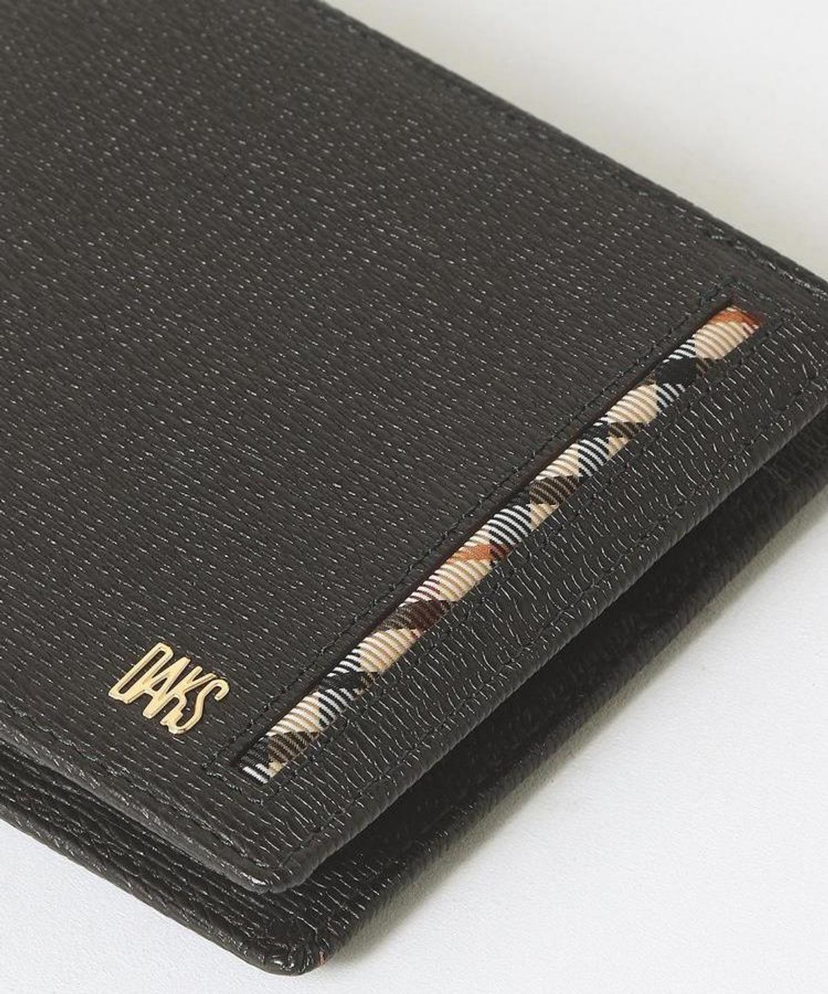 닥스 남성 액세서리(DAKS MEN'S ACCESSORIES) 브라운 라인배색 소가죽 DBWA6F914W3