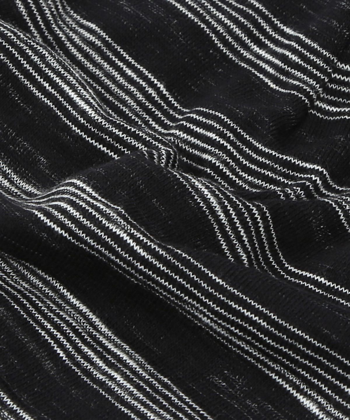 언더컨트롤(UNDERCONTROL) 쿨 투톤 배색 코튼 롱 루즈핏 모자 BEANIE / LAYERED SLUB / STRIPE BLACK