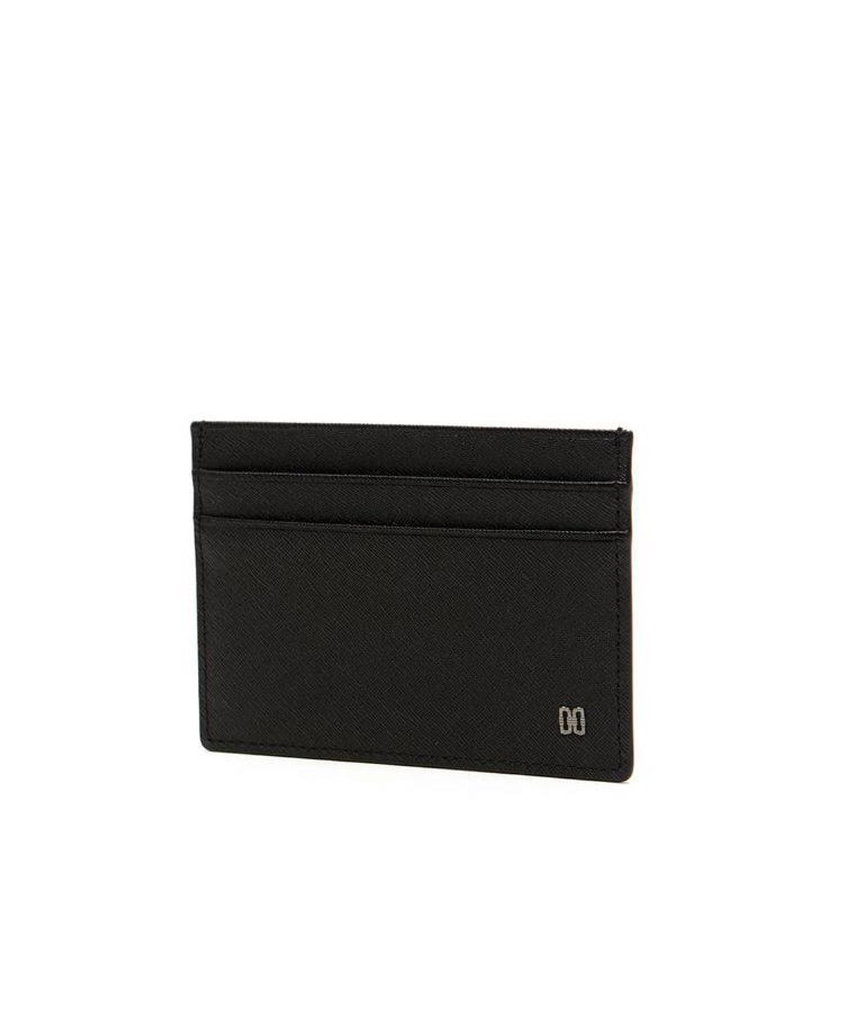 닥스 남성 액세서리(DAKS MEN'S ACCESSORIES) 블랙 가죽 체크포인트 DBHO6F973BK