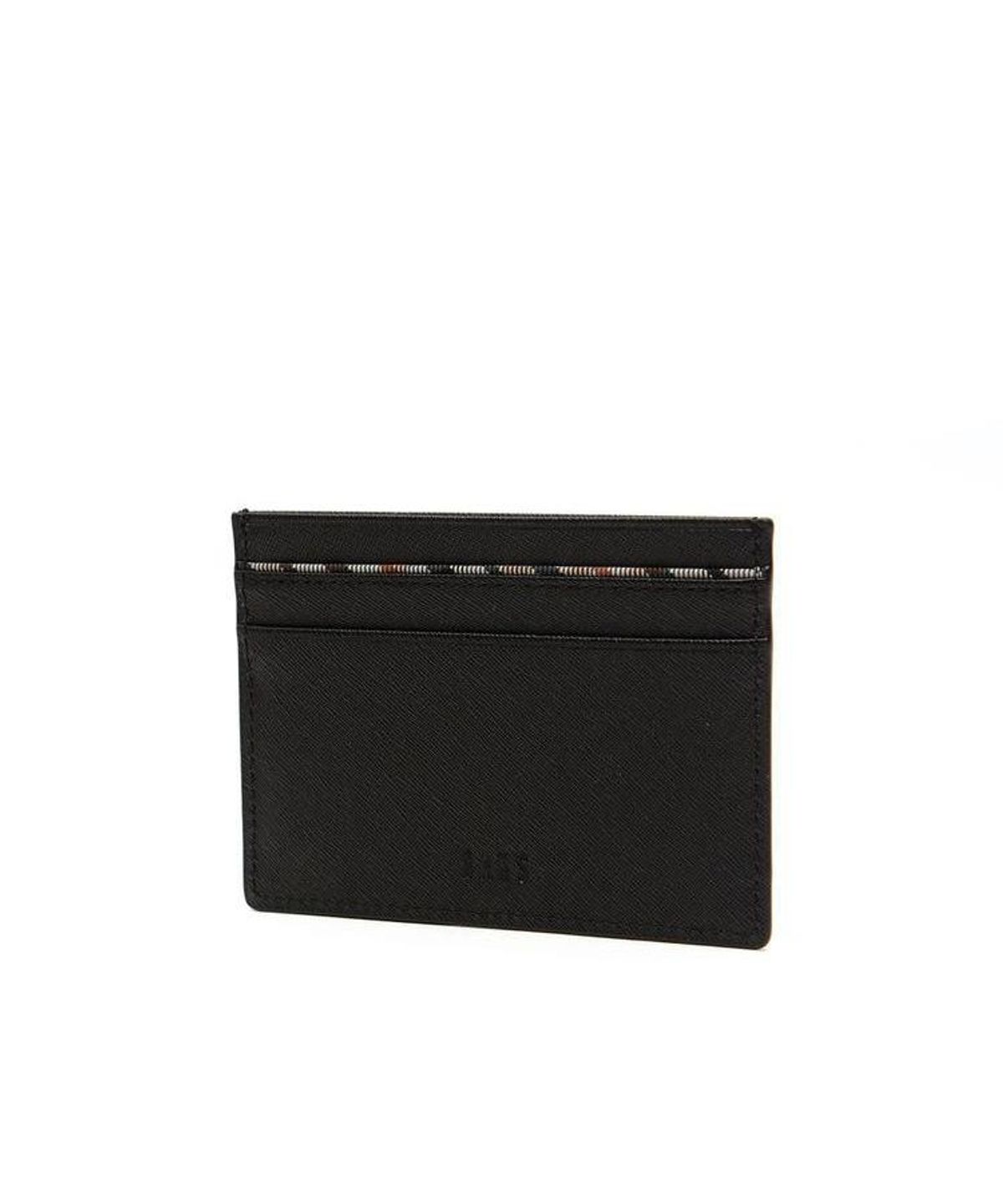 닥스 남성 액세서리(DAKS MEN'S ACCESSORIES) 블랙 가죽 체크포인트 DBHO6F973BK
