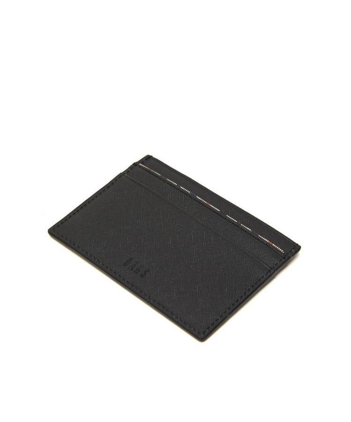 닥스 남성 액세서리(DAKS MEN'S ACCESSORIES) 블랙 가죽 체크포인트 DBHO6F973BK