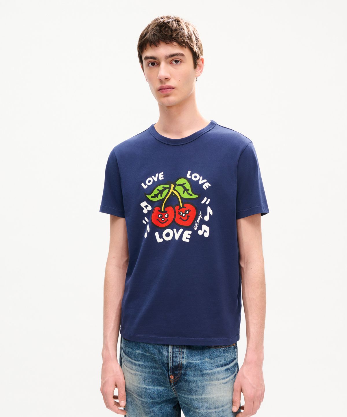 겐조(KENZO) 남성 CVD 겐조 러브스 클래식 티셔츠_K266AMTC05DBX