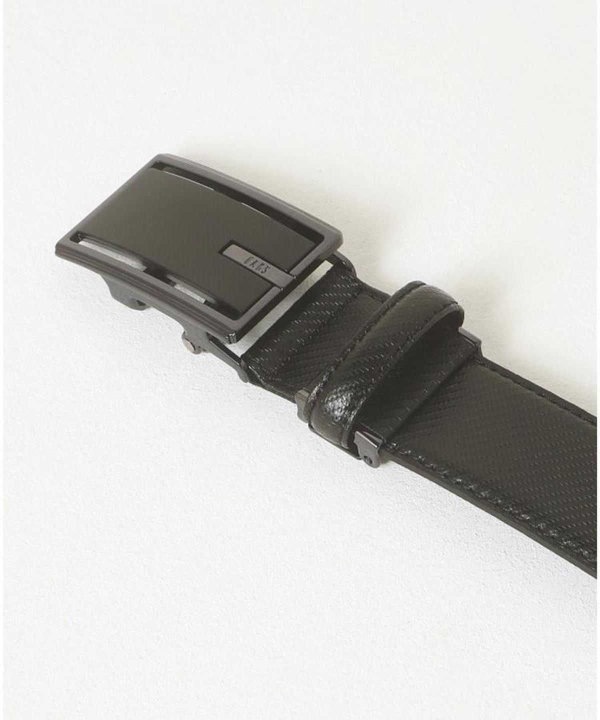 닥스 남성 액세서리(DAKS MEN'S ACCESSORIES) (Carbon) 블랙 카본 패턴 무광버클 소가죽 자동벨트 DBBE6F926BK
