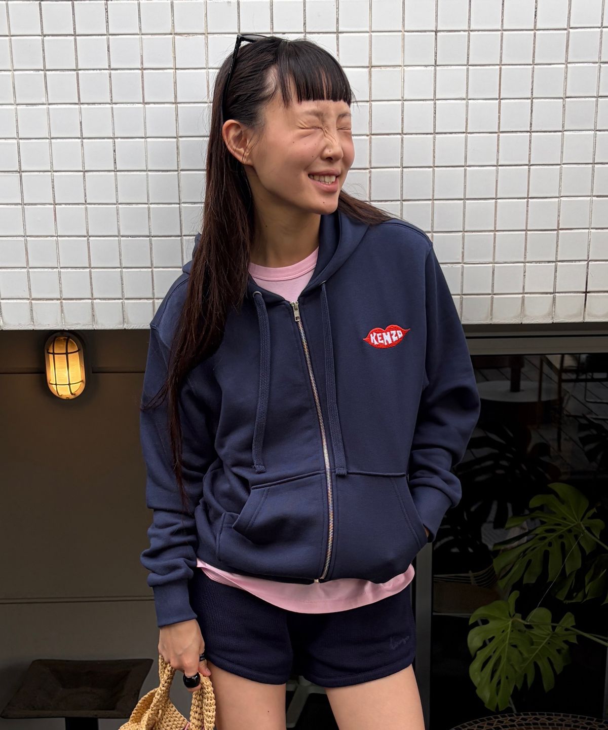 겐조(KENZO) 남성 CVD 겐조 러브스 클래식 집 업 후디_K266AMWC01DBX