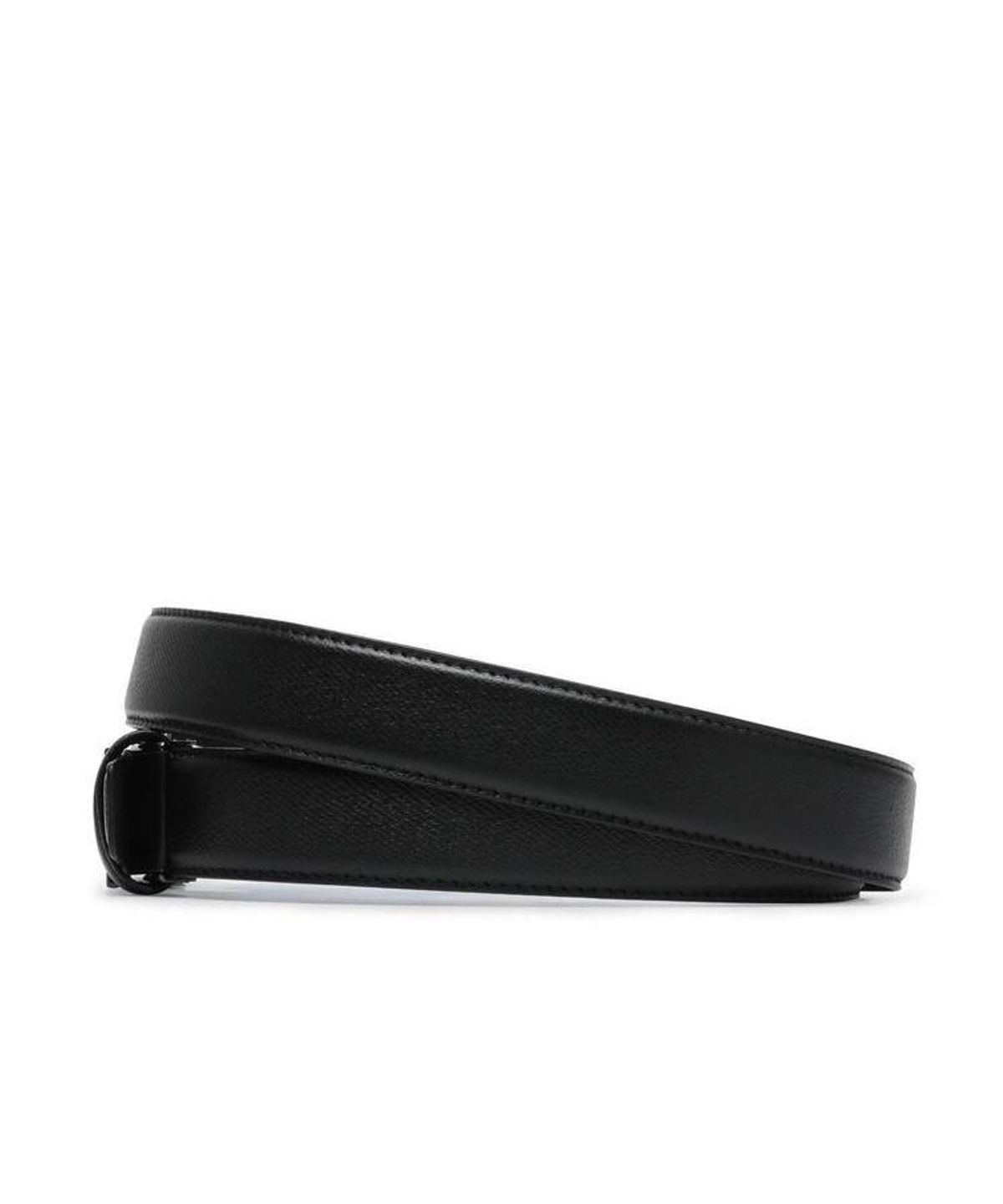 닥스 남성 액세서리(DAKS MEN'S ACCESSORIES) (DD Symbol) 블랙 트윌 엠보 남성 소가죽 자동벨트 DBBE6F834BK