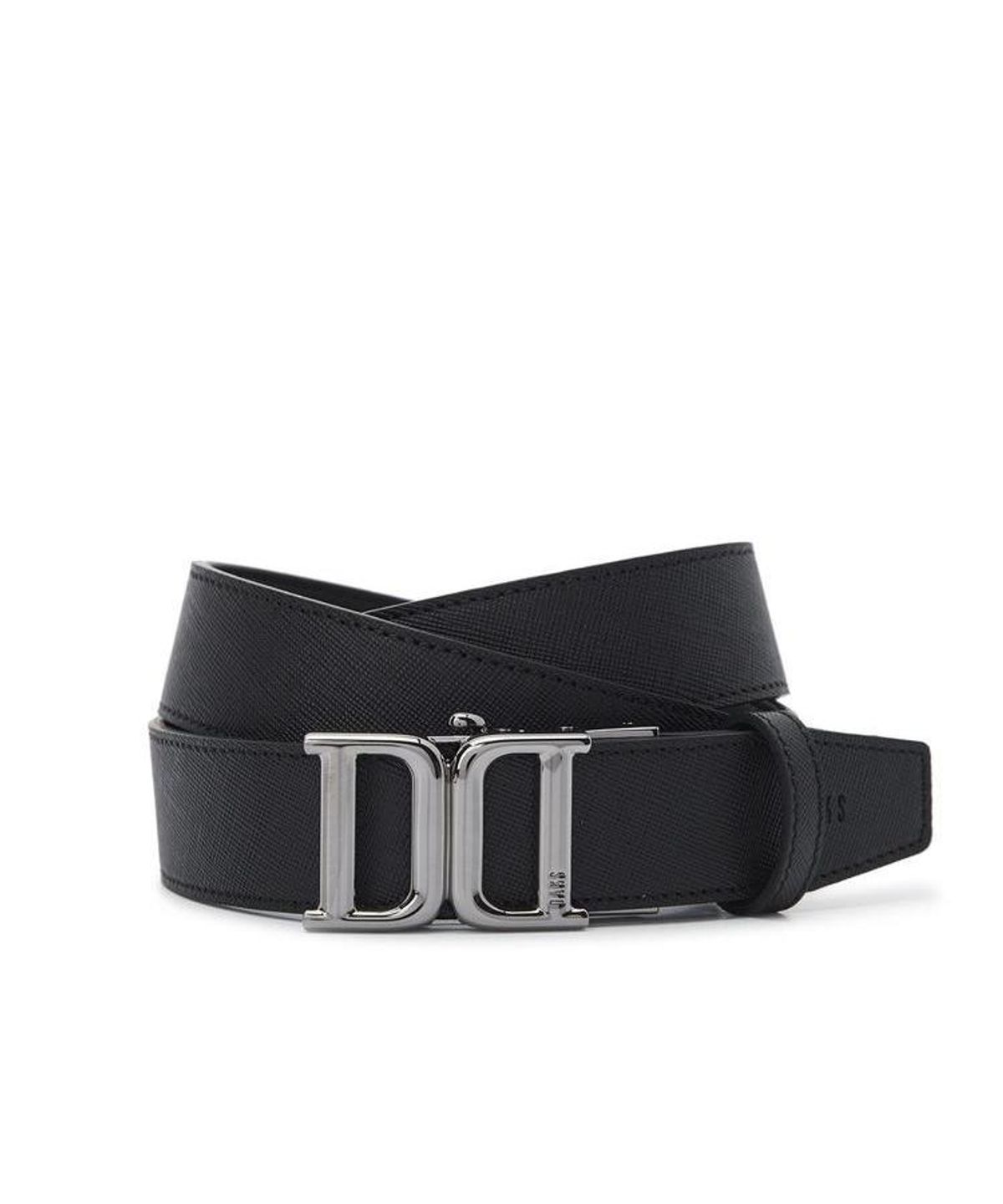 닥스 남성 액세서리(DAKS MEN'S ACCESSORIES) (DD Metal) 블랙 DD 메탈릭 버클 소가죽 자동벨트 DBBE6F087BK