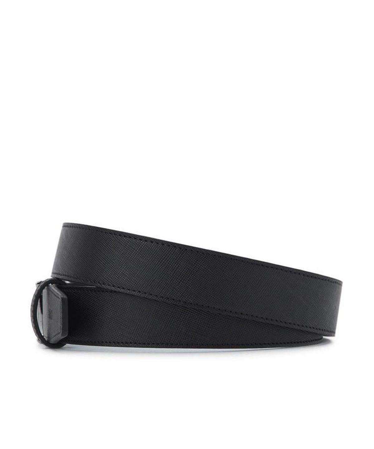 닥스 남성 액세서리(DAKS MEN'S ACCESSORIES) (DD Metal) 블랙 DD 메탈릭 버클 소가죽 자동벨트 DBBE6F087BK