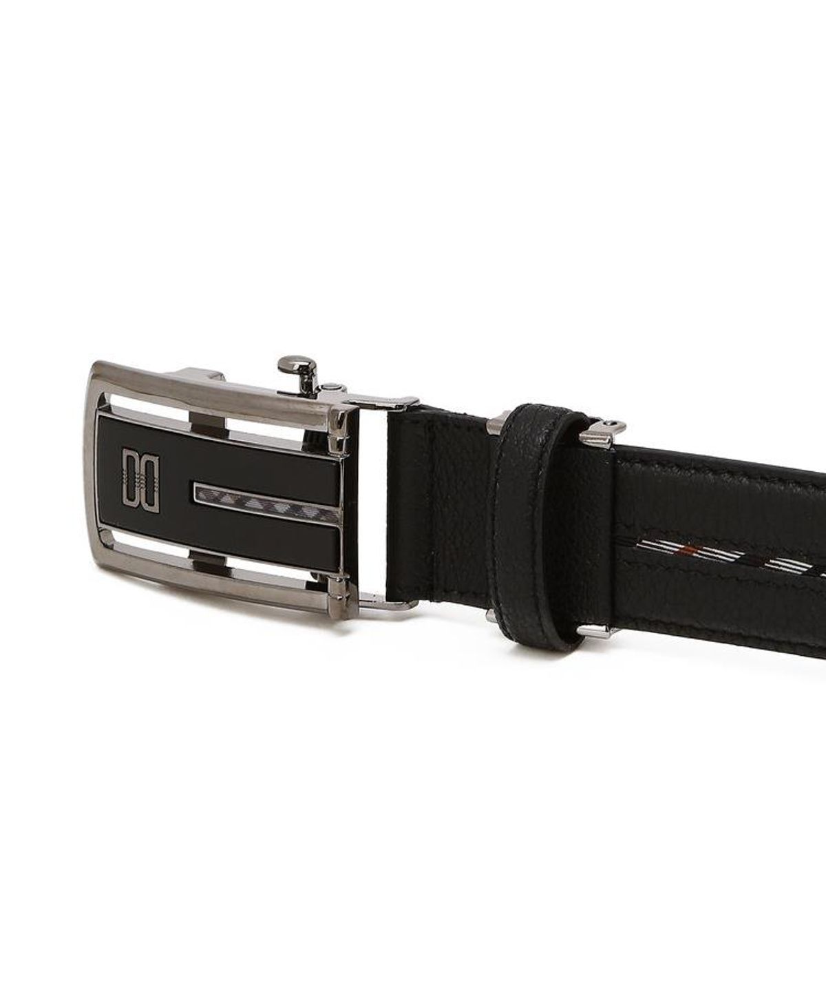 닥스 남성 액세서리(DAKS MEN'S ACCESSORIES) 블랙 하우스 체크라인 자동벨트 DBBE6F349BK