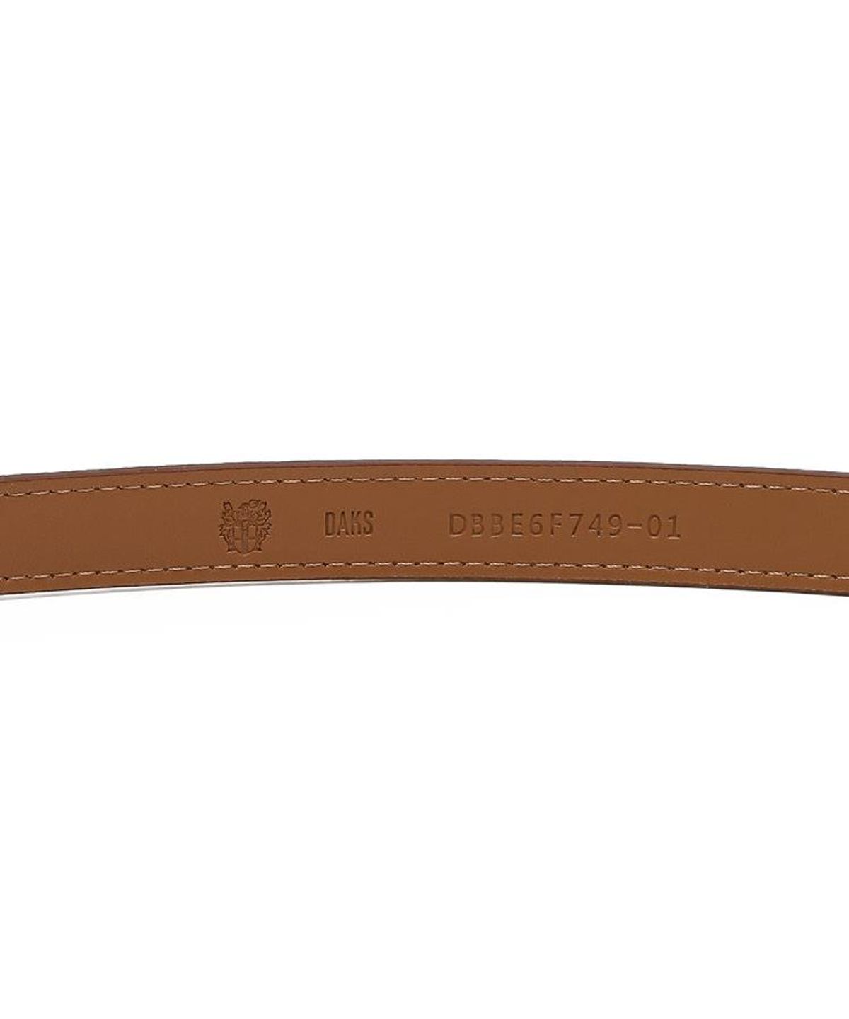 닥스 남성 액세서리(DAKS MEN'S ACCESSORIES) 브라운 음각로고 소가죽 벨트 DBBE6F749W2