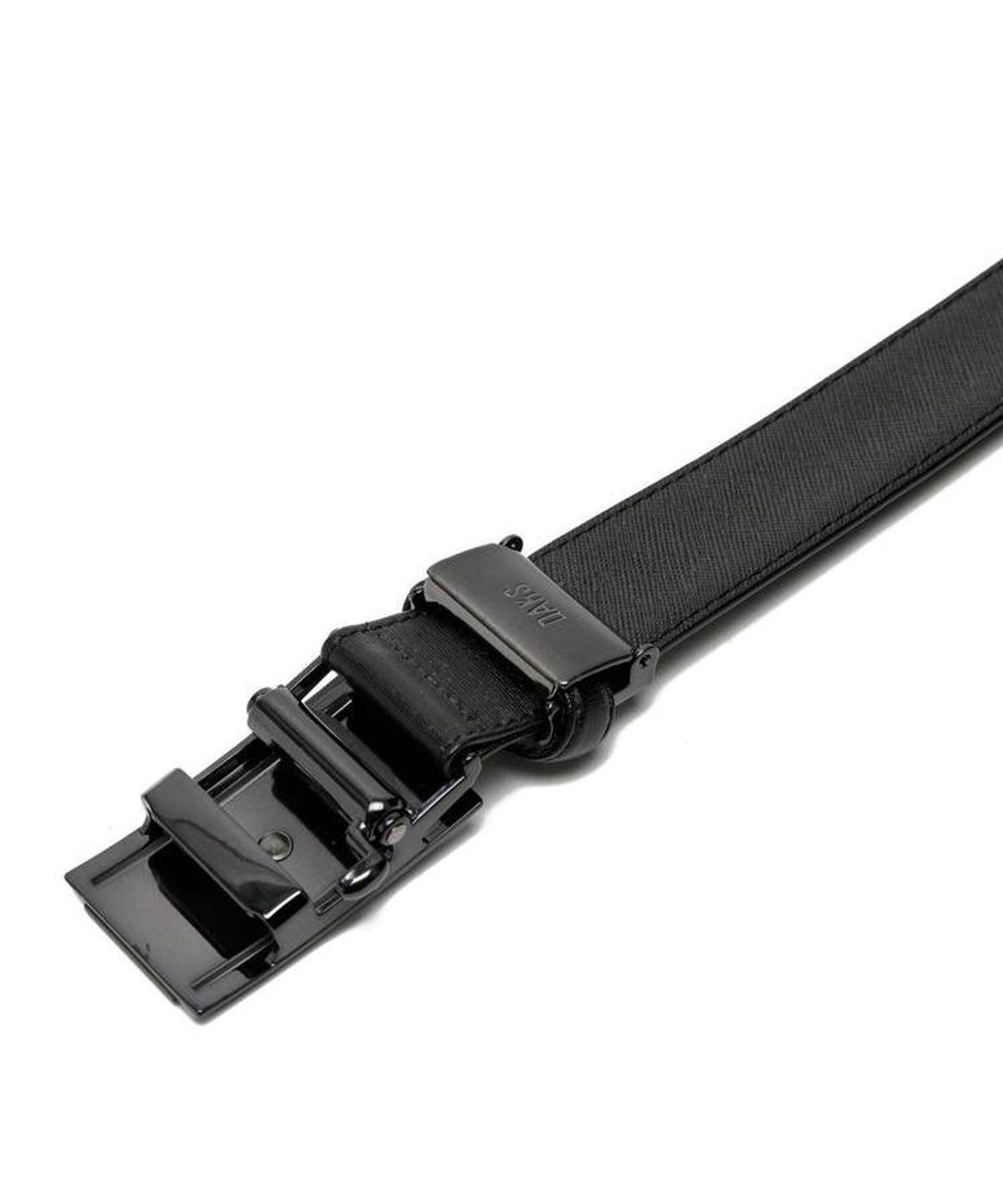 닥스 남성 액세서리(DAKS MEN'S ACCESSORIES) 블랙 루이스 DD패턴 무광버클 소가죽 자동벨트 DBBE6F711BK