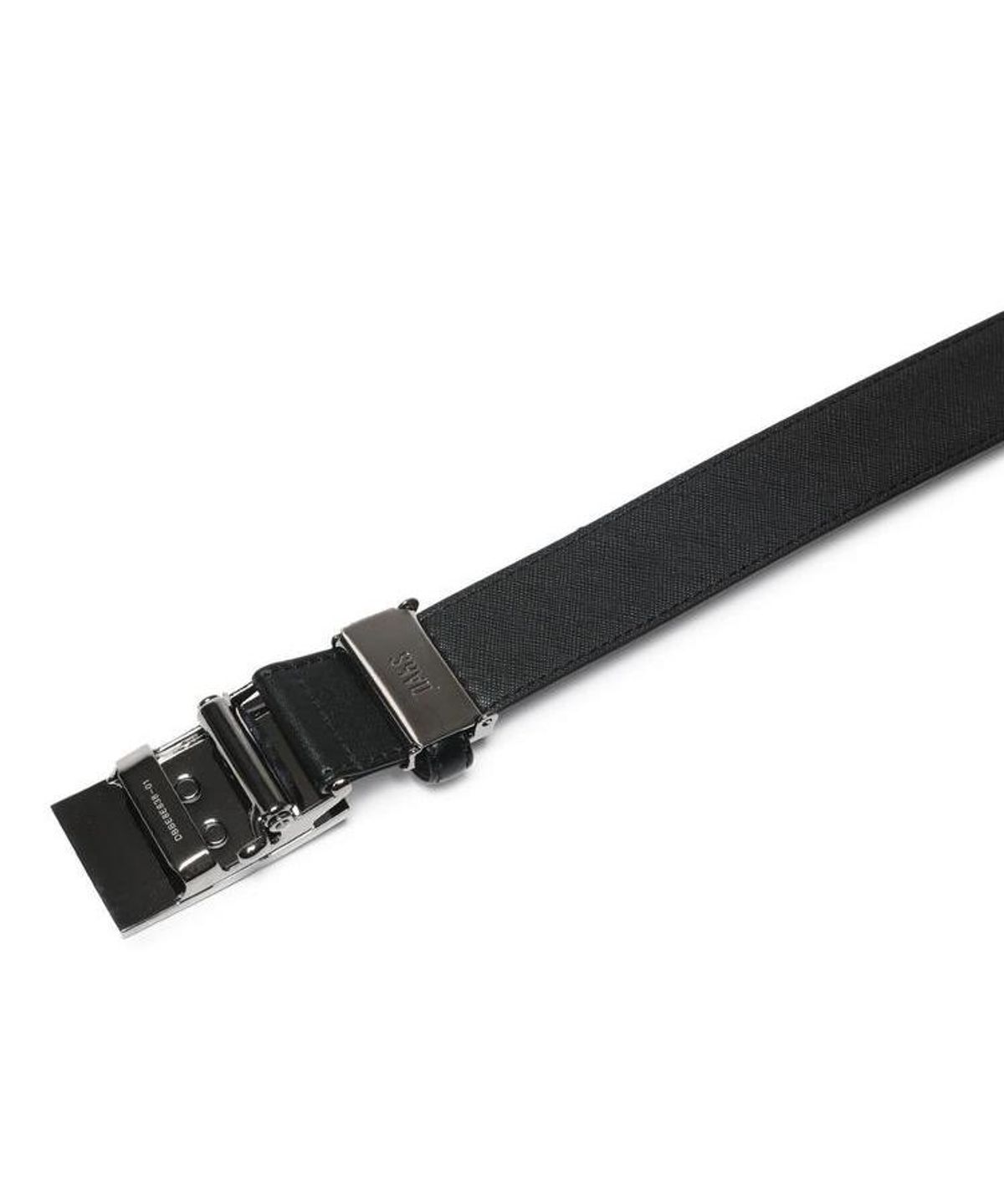 닥스 남성 액세서리(DAKS MEN'S ACCESSORIES) DD 루이스 패턴 음각 무광버클 소가죽 자동벨트 DBBE6F838BK