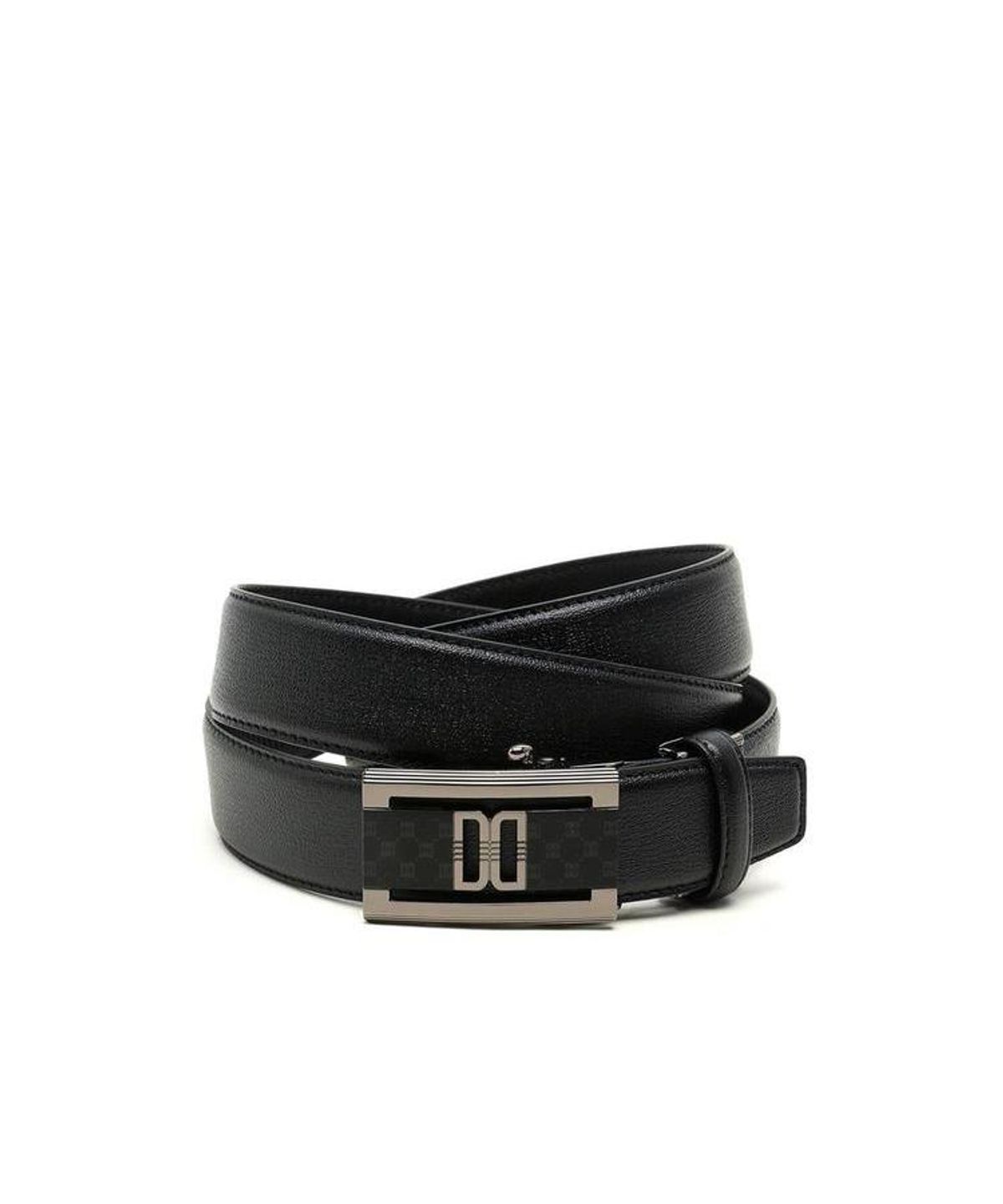 닥스 남성 액세서리(DAKS MEN'S ACCESSORIES) 닥스 블랙 DD장식 무광버클 소가죽 자동벨트 DBBE6F762BK