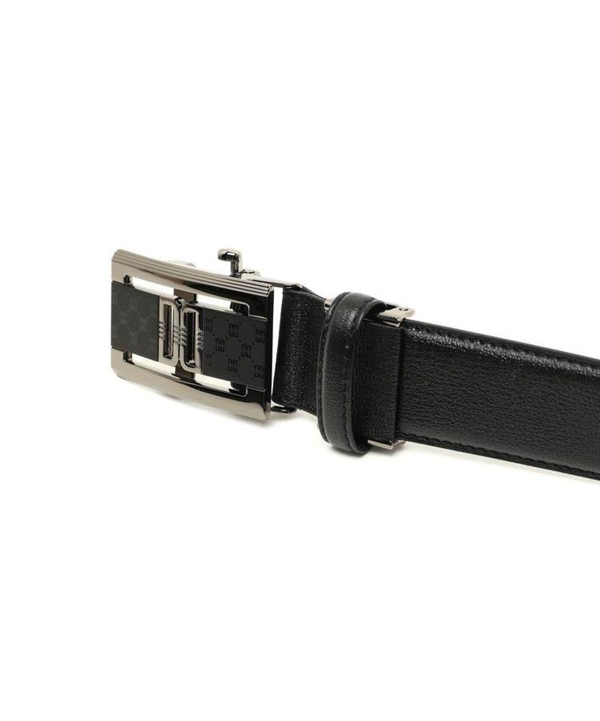 닥스 남성 액세서리(DAKS MEN'S ACCESSORIES) 닥스 블랙 DD장식 무광버클 소가죽 자동벨트 DBBE6F762BK